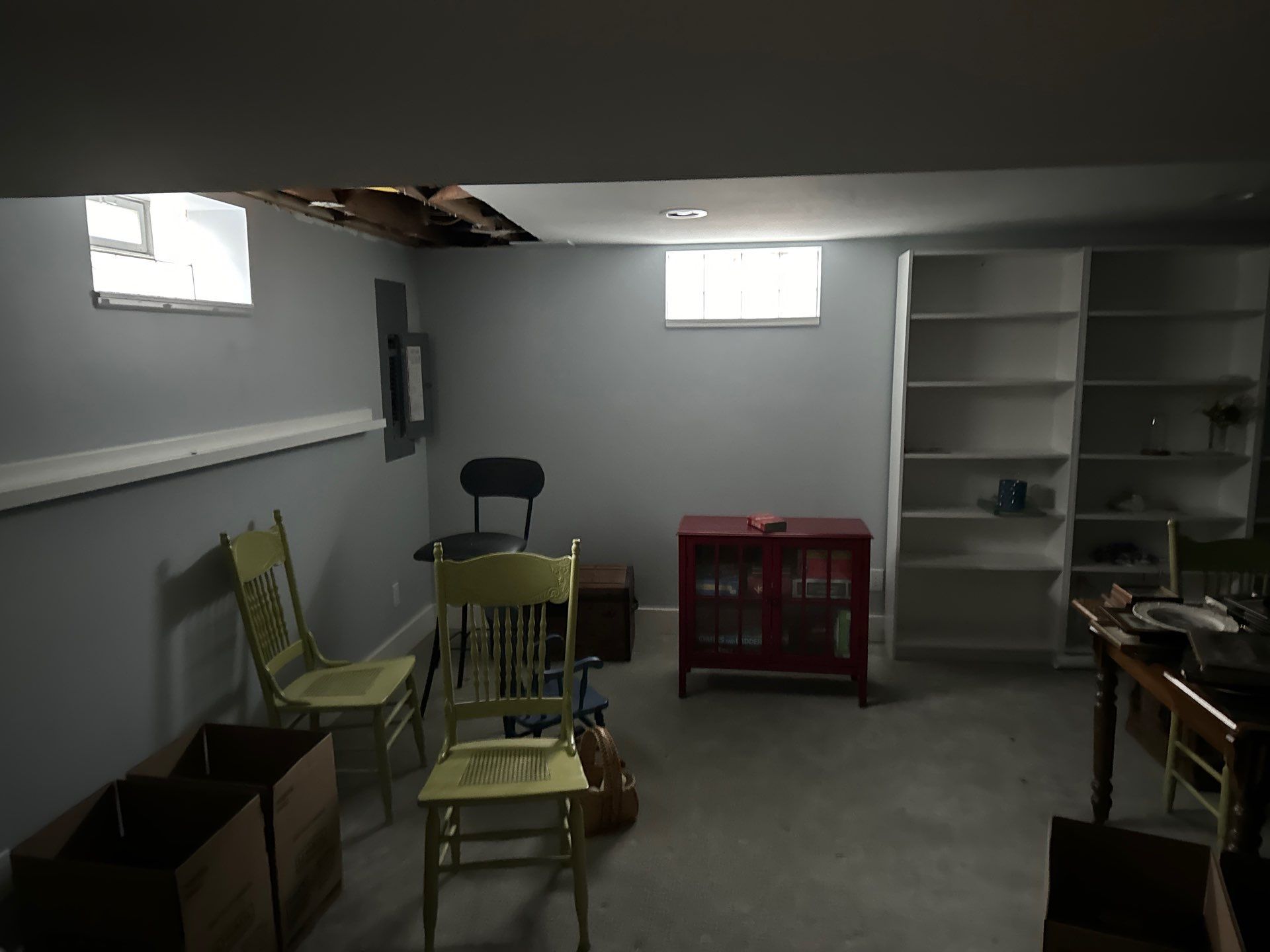 Interior painting, baseboard repair, and drywall install by Gordon Painting