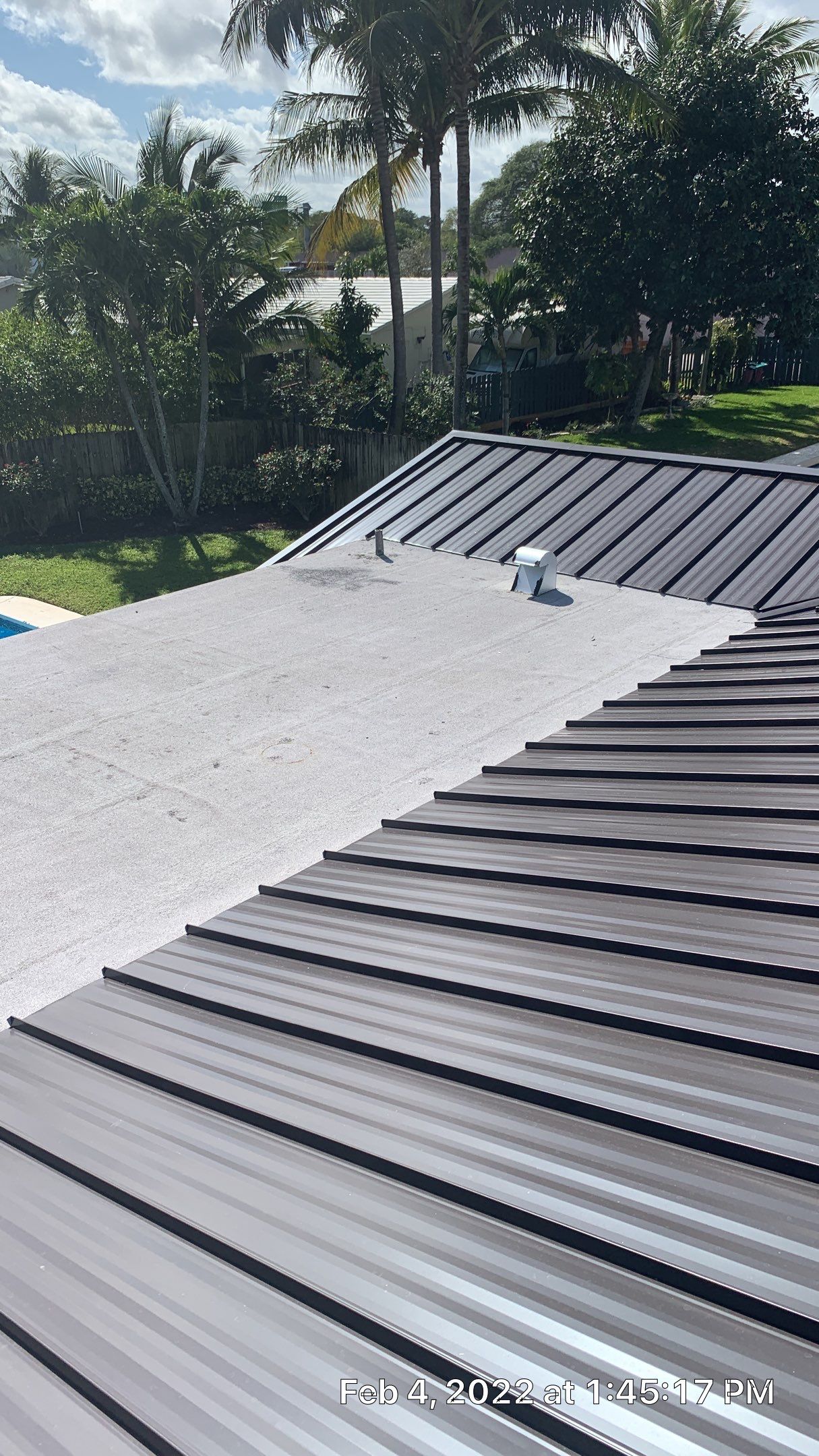 Residential Roofing Installation using 1" Nail strip metal roof by BLUES BROTHERS ROOFING
