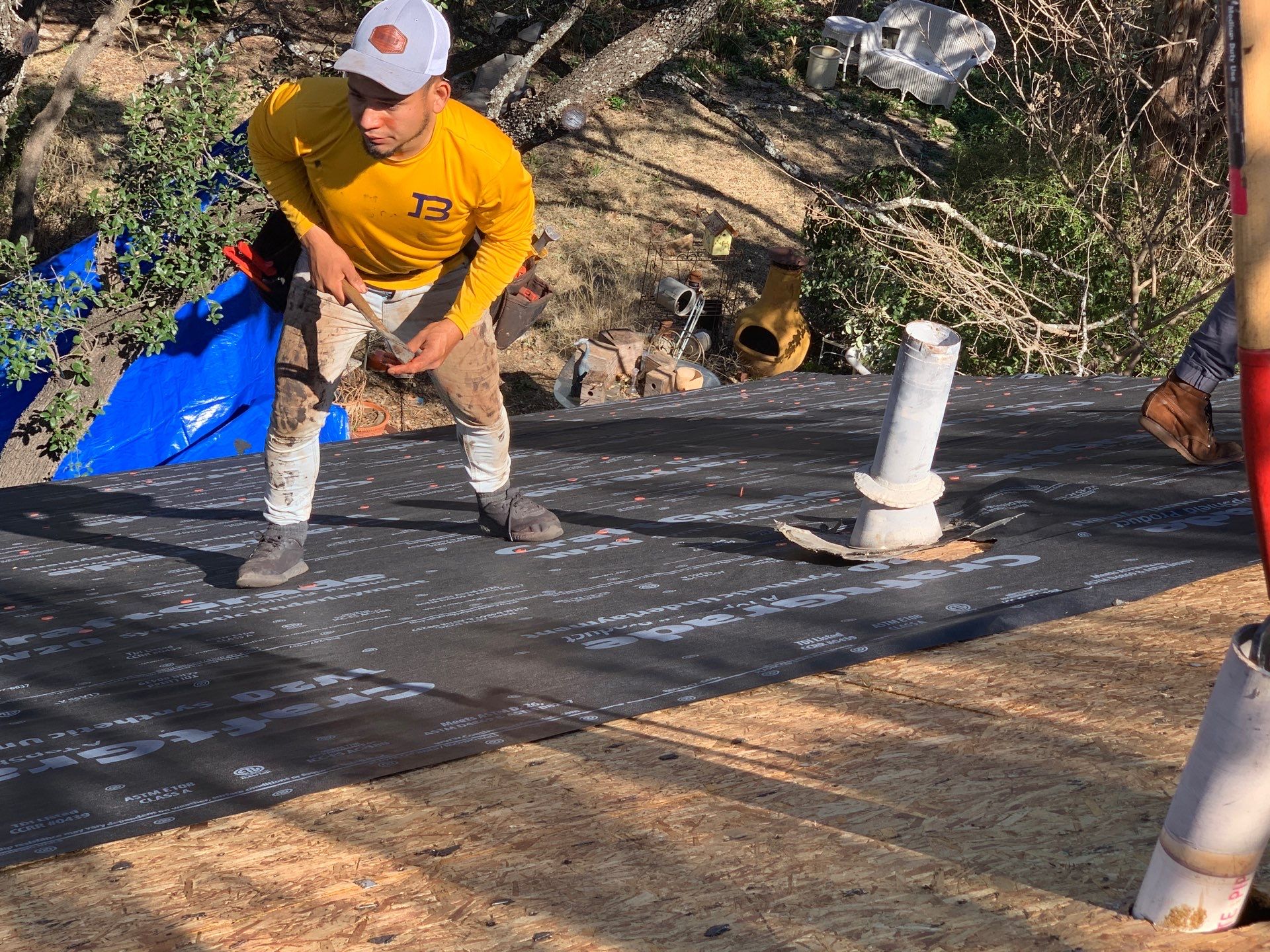 Cedar Park Roofing Replacement With Malarkey Vista AR Shingles and Decking Repair by Caliber Restoration LLC