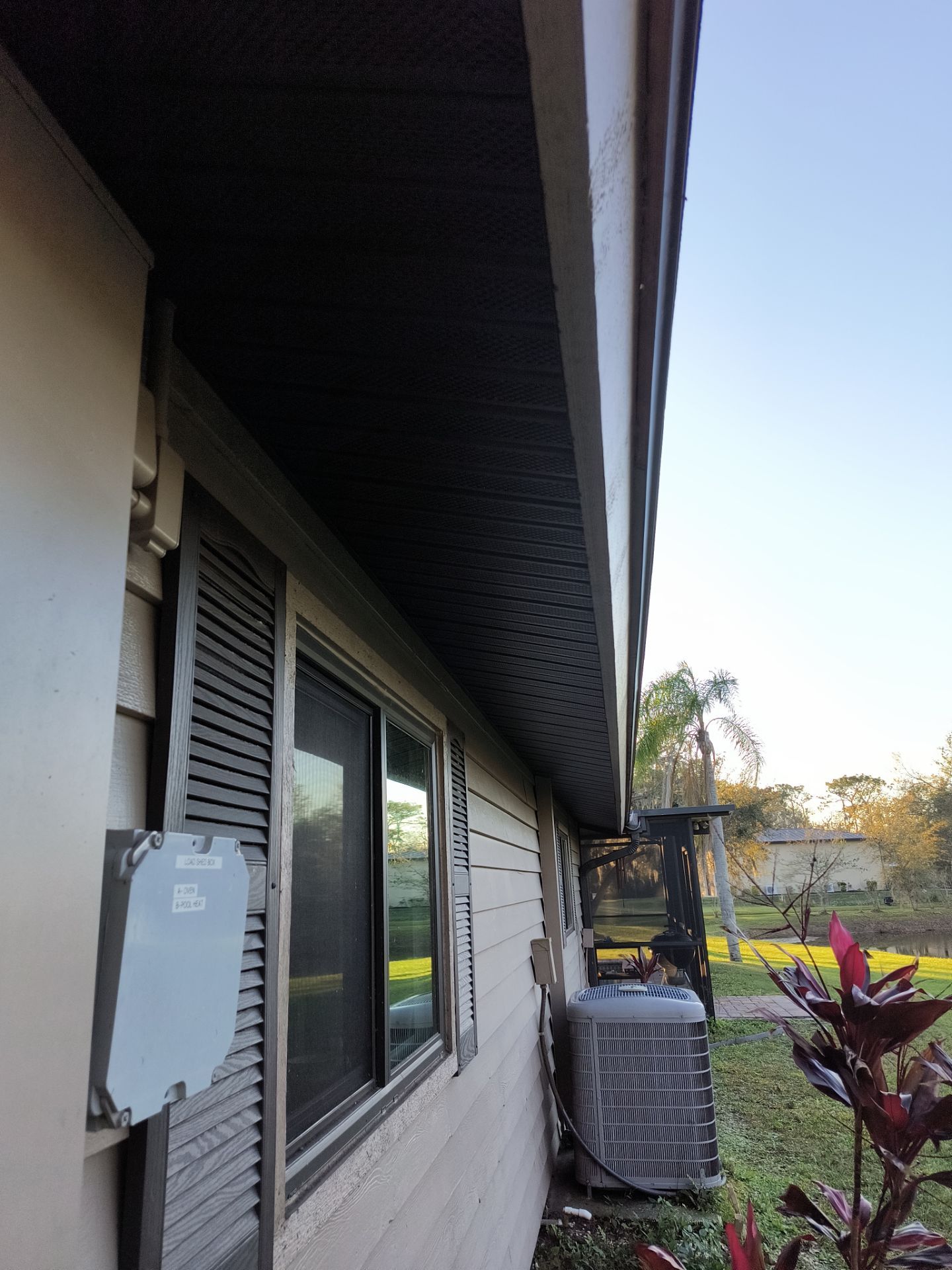 New Musket Brown Soffit Installation in Sarasota FL by Gutter Professors