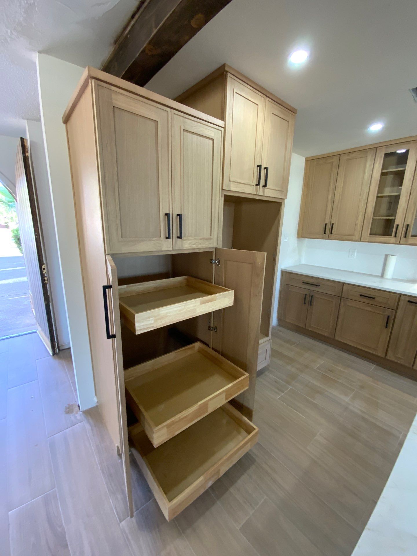 Modern Kitchen Remodel and Wood-Look Tile Installation in El Paso by SC Remodeling