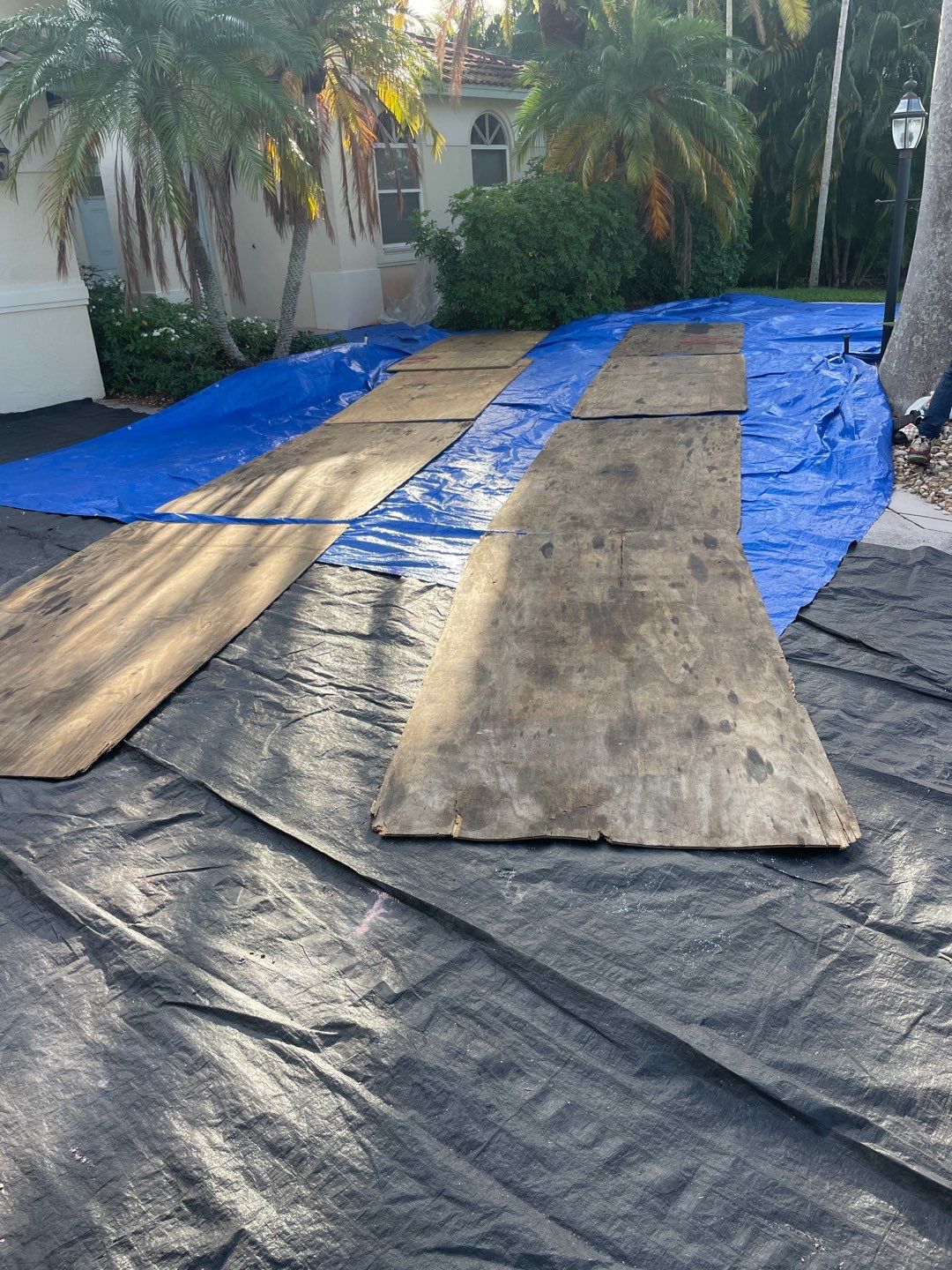 Residential Roofing Installation using 1" Nail strip metal roof by BLUES BROTHERS ROOFING