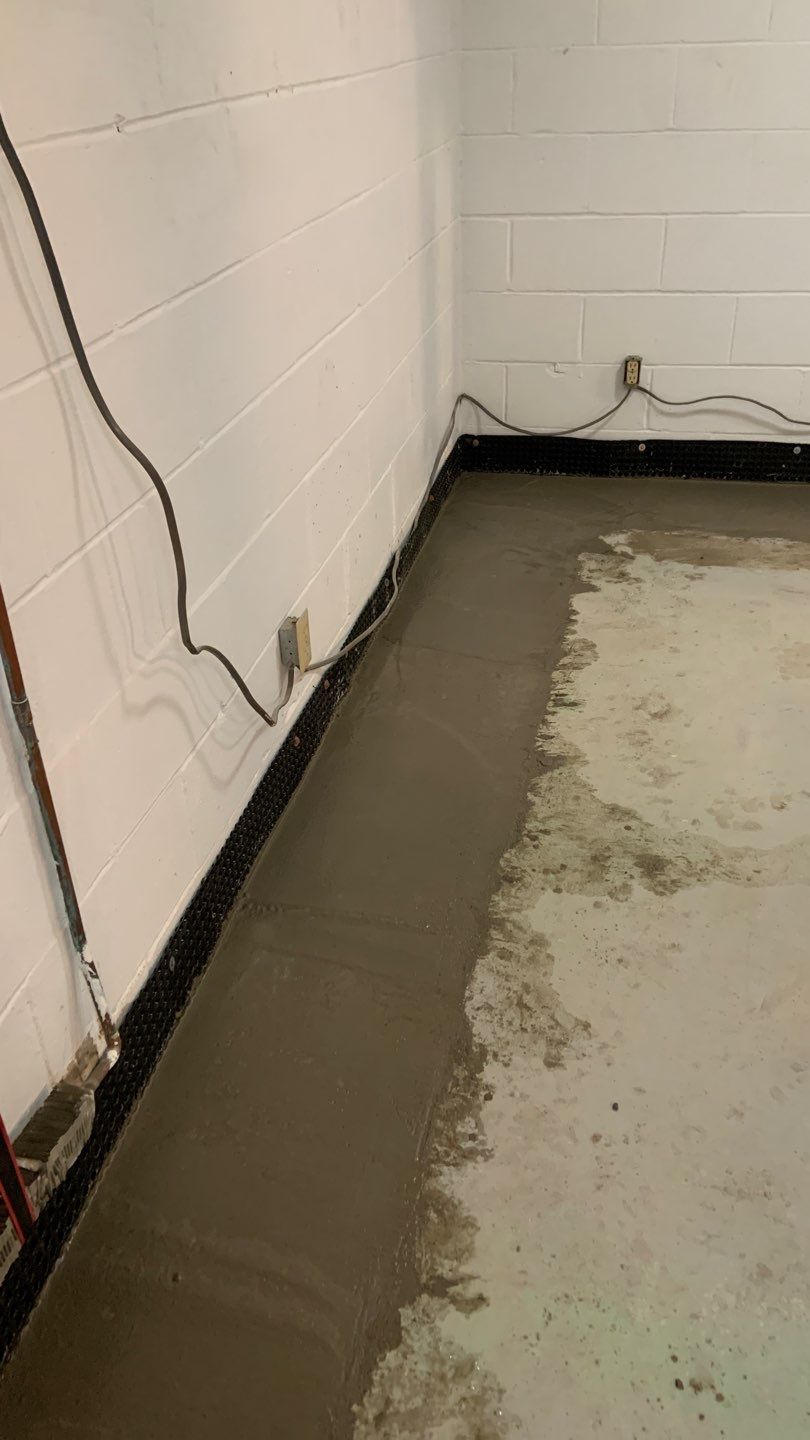 Drain tile in Woodbury by Waterproofing Northeast