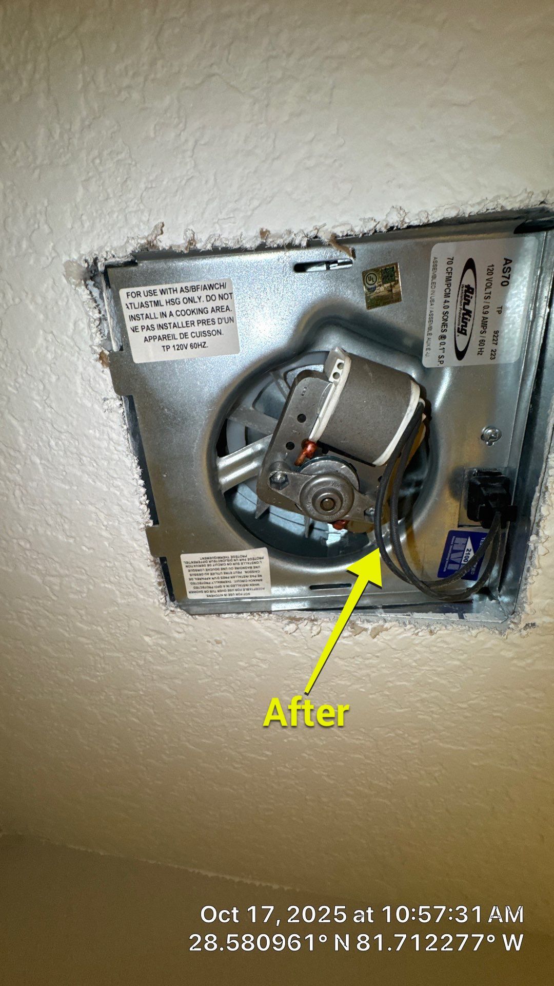 Dryer Vent and Bathroom Exhaust Fan Cleaning in Clermont by Hygienic Air, Inc