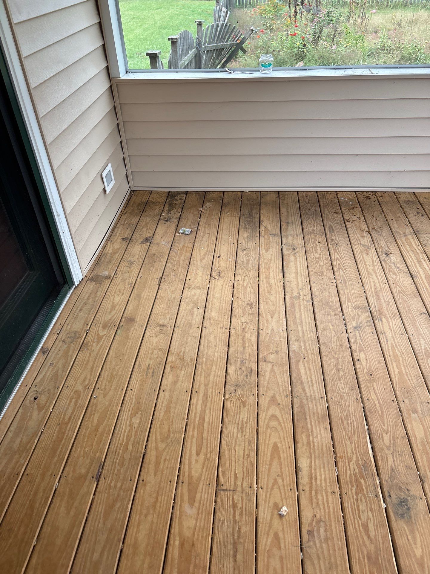Concrete Walk Way and Wood Deck using Wood and Concrete Sealant by DuraSeal