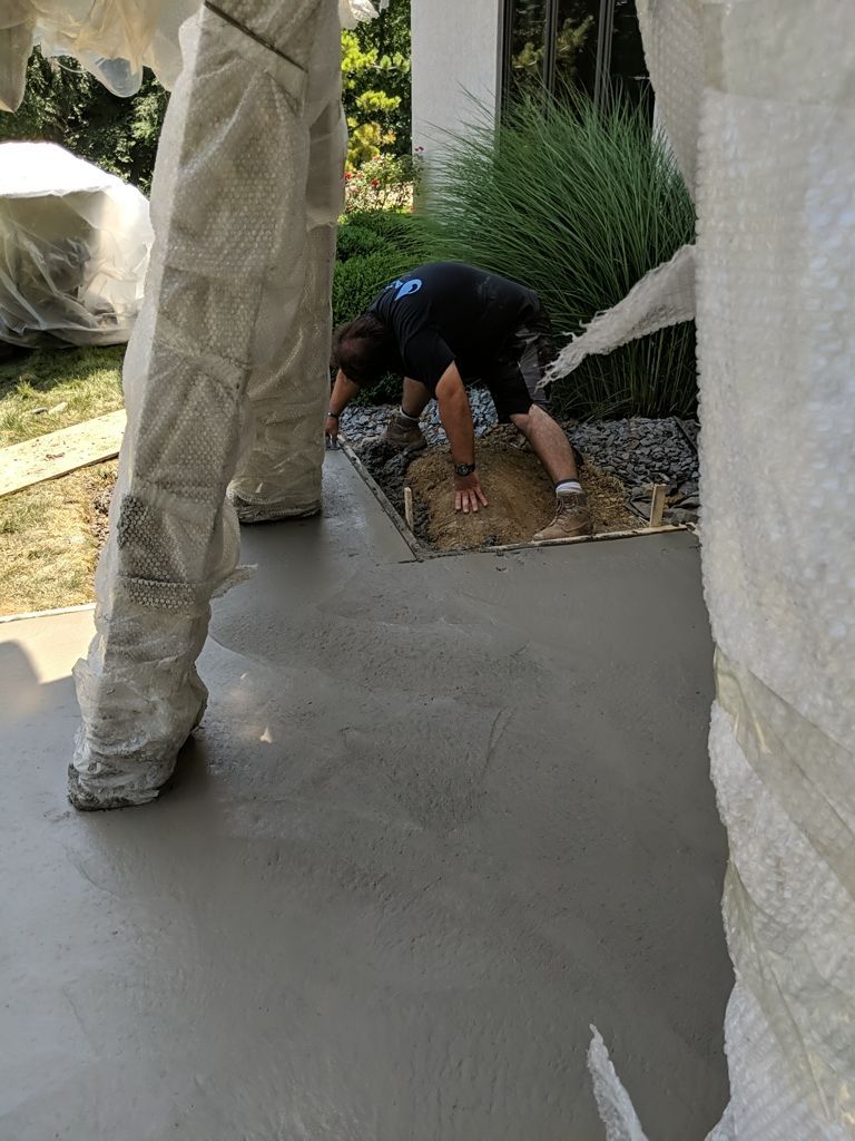 Fence / Retaining Wall using Block then parge by ACE Waterproofing & Basement Solutions