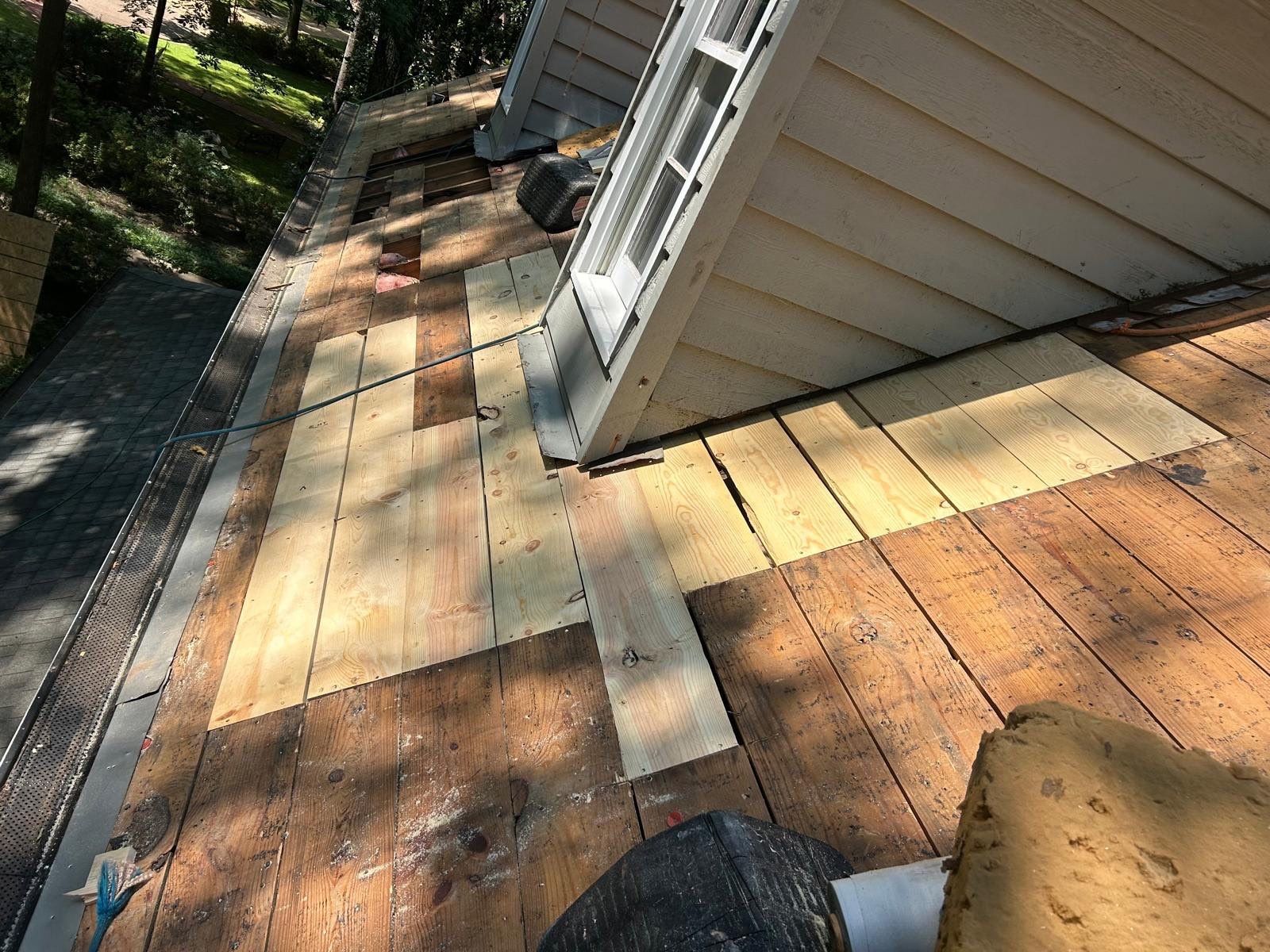Collierville Roof Replacement Following Major Tree Impact Damage with interior repairs by Revival Roofing Services