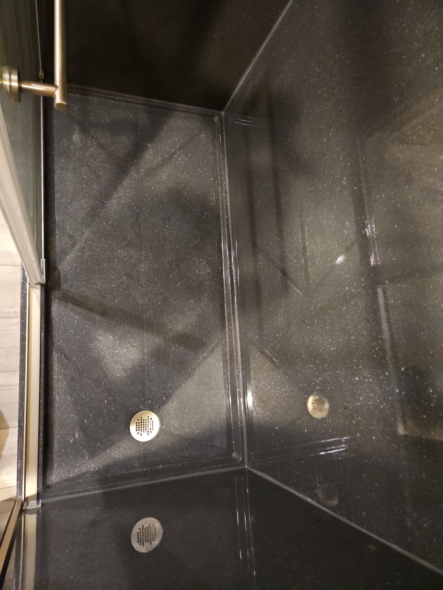 Gun Metal Onyx Shower by The Shower Company