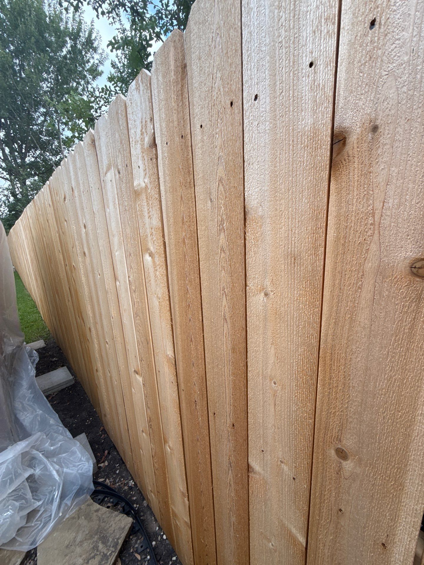 Cedar Privacy Fence Staining and Protection in Pflugerville by Rhino Home Care
