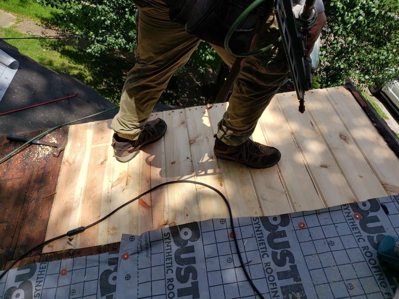 Residential Roofing Repair using Roof Replacement by American Roofing & Construction LLC