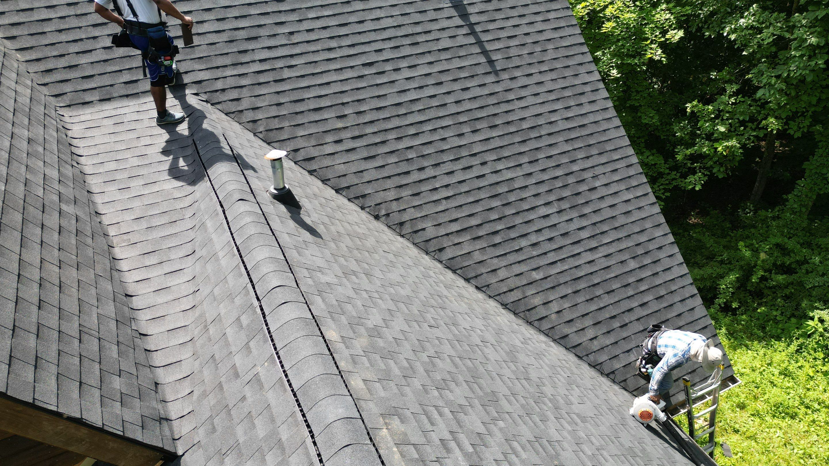 Residential Roofing Installation using Timberline HDZ Shingles - Charcoal by RoofX 