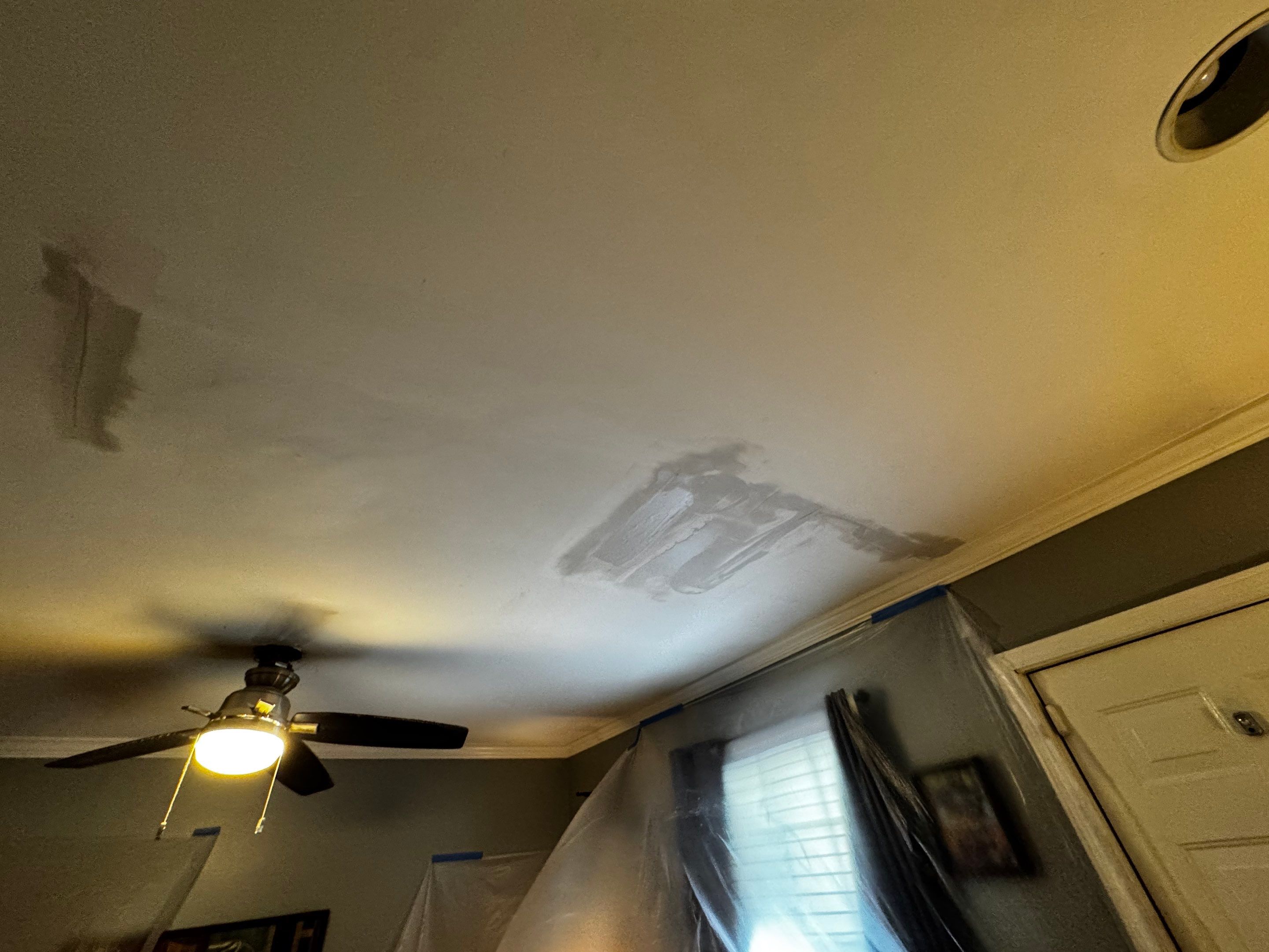 Master Bedroom Ceiling Drywall Repair and Painting in Atlanta by PGP Surface Solutions, LLC