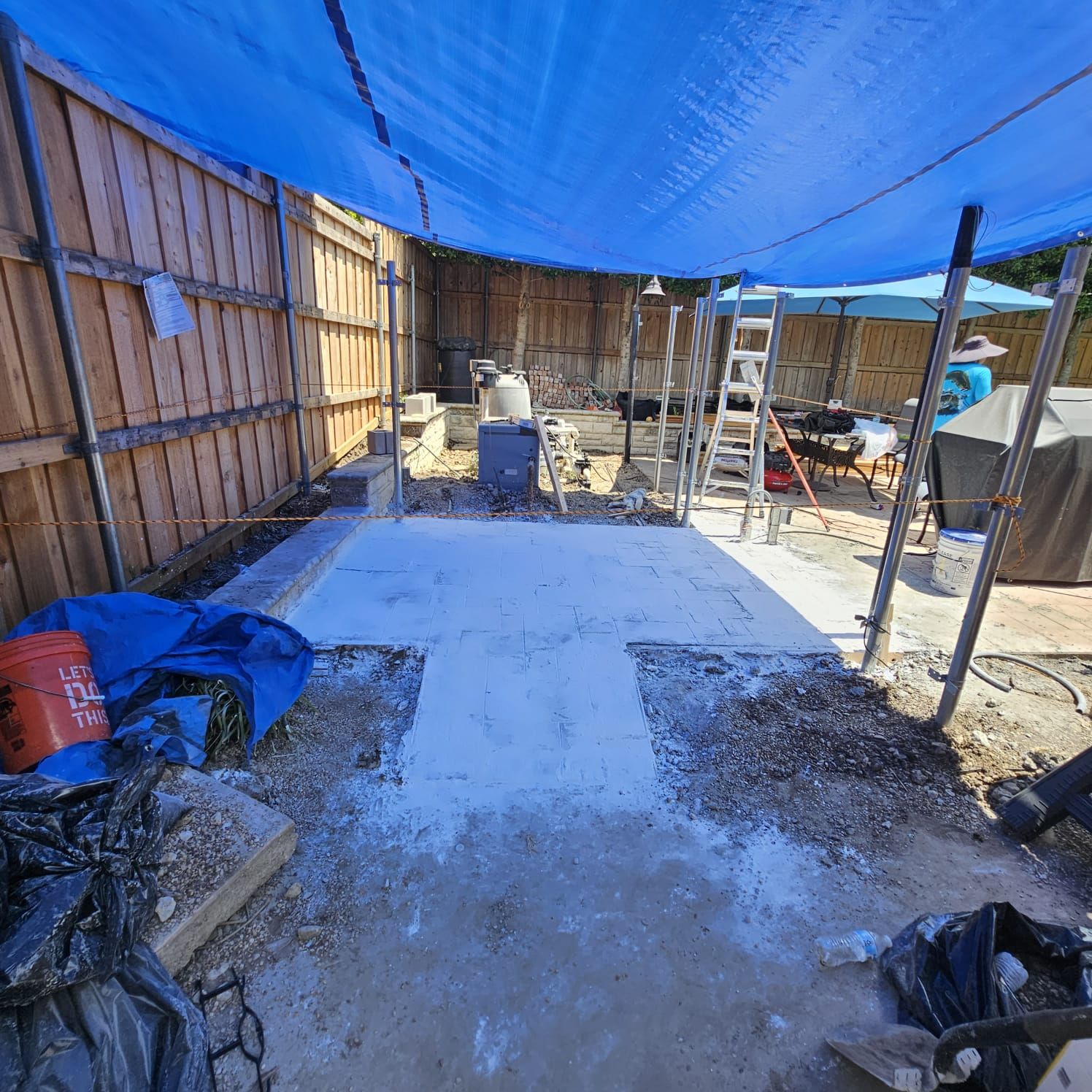Fence & Concrete Patio by EL-GC LLC 