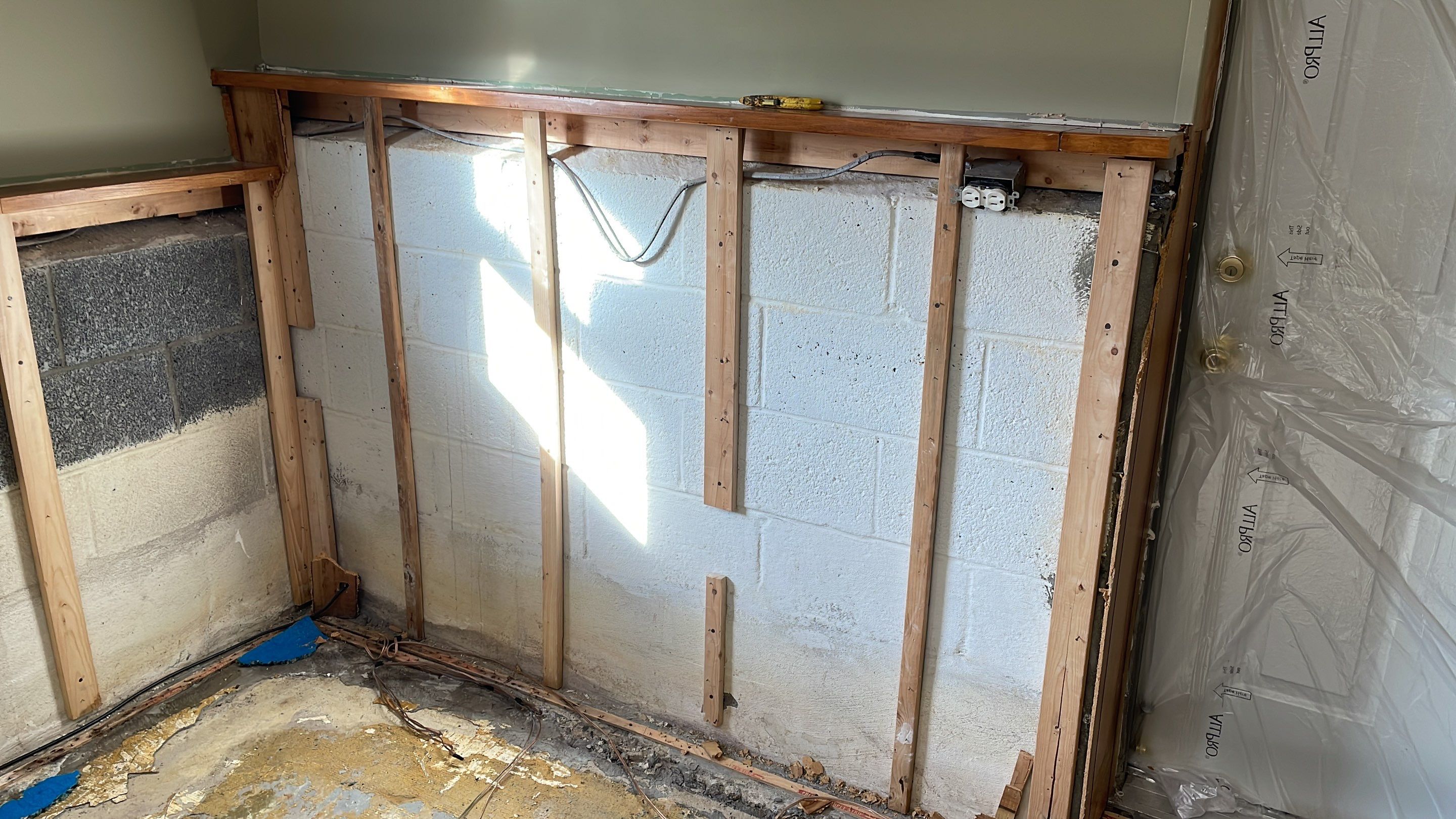 Basement Remodel using Wood by Home Concepts Construction