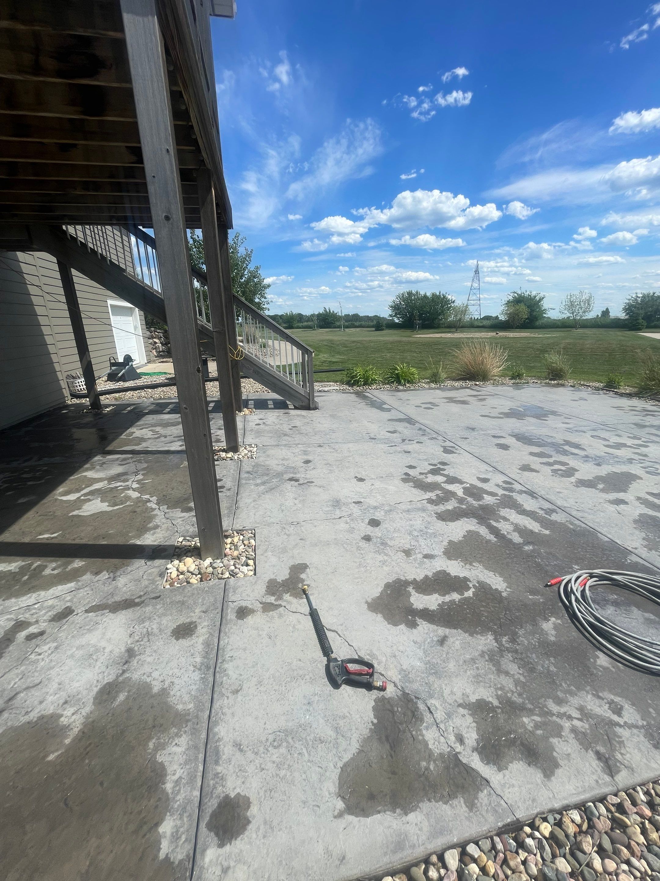 Concrete Patio Restoration and Installation in Sioux Falls by Select Painting, Coatings & Garage Cabinets