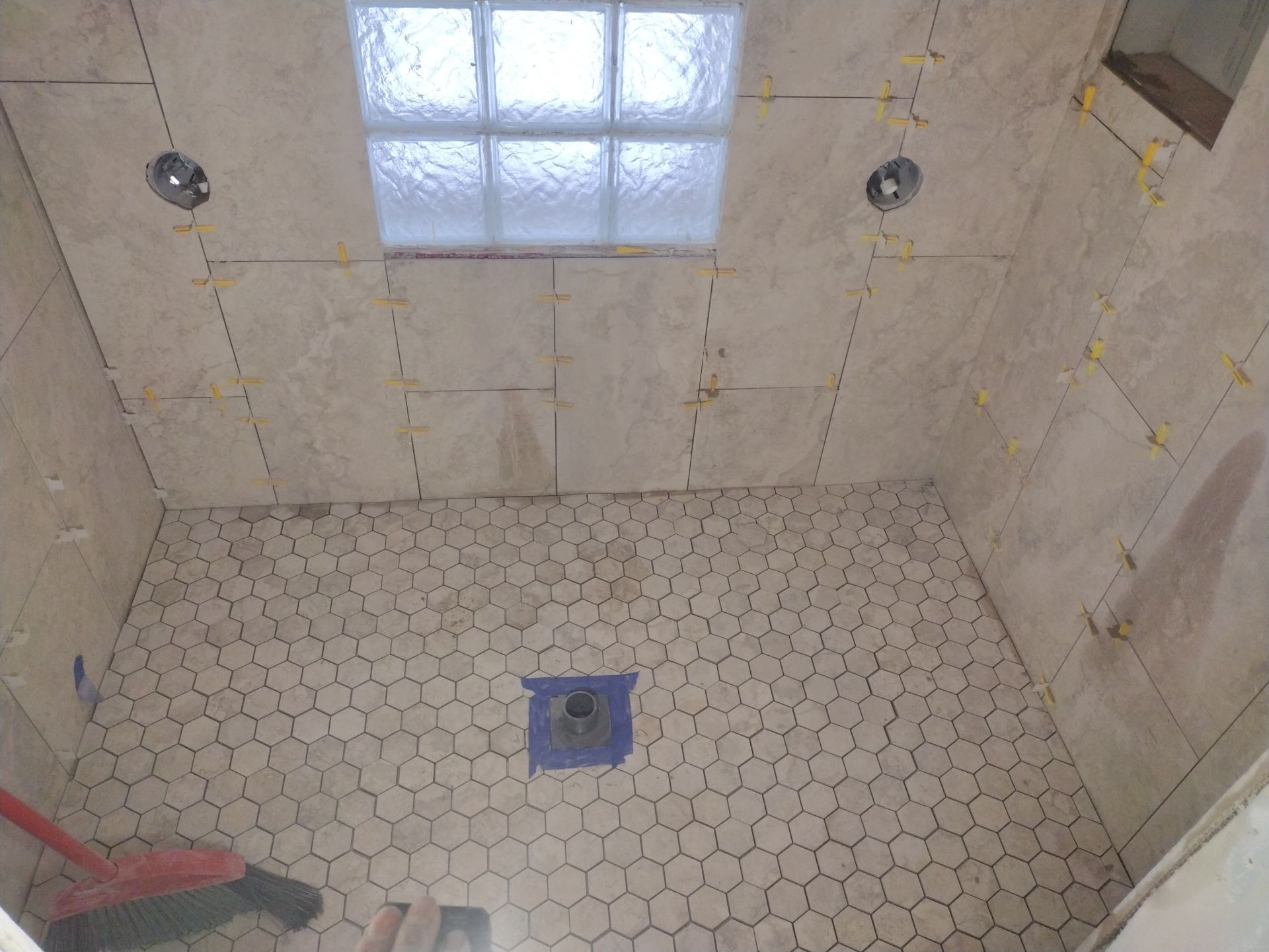 Shower Remodel & Ceiling Restoration – Correcting Water Damage and Rebuilding Right by Johnny Five Construction 