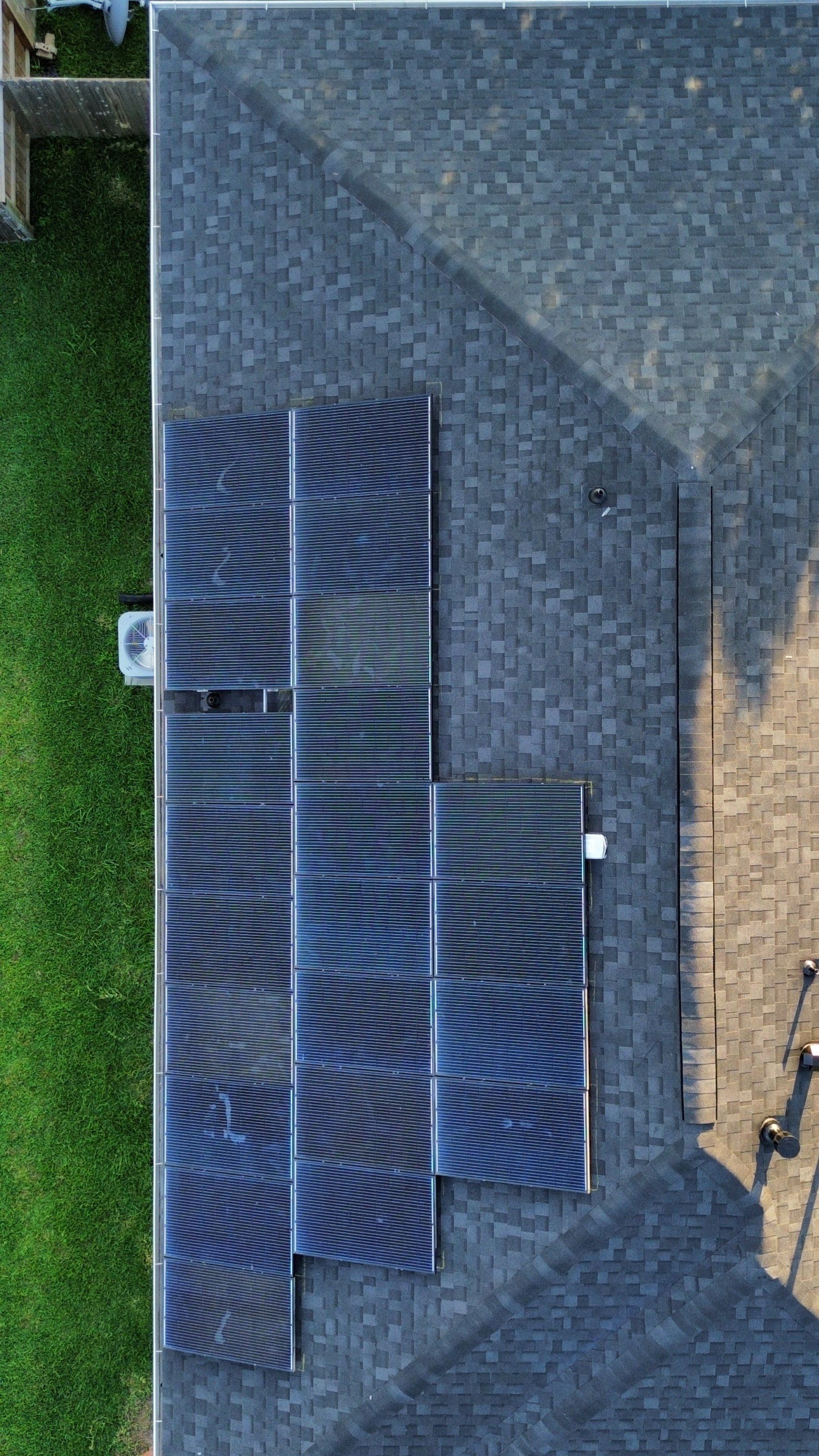 Roof Remplacement with Solar Panel by CAP Roofing and Construction LLC