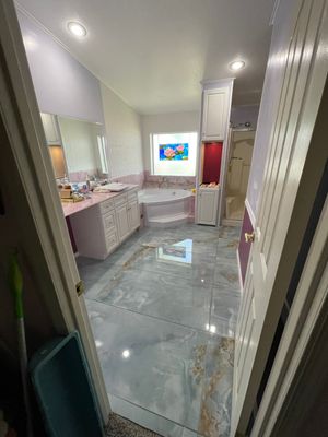 Pink Dream Bathroom Makeover