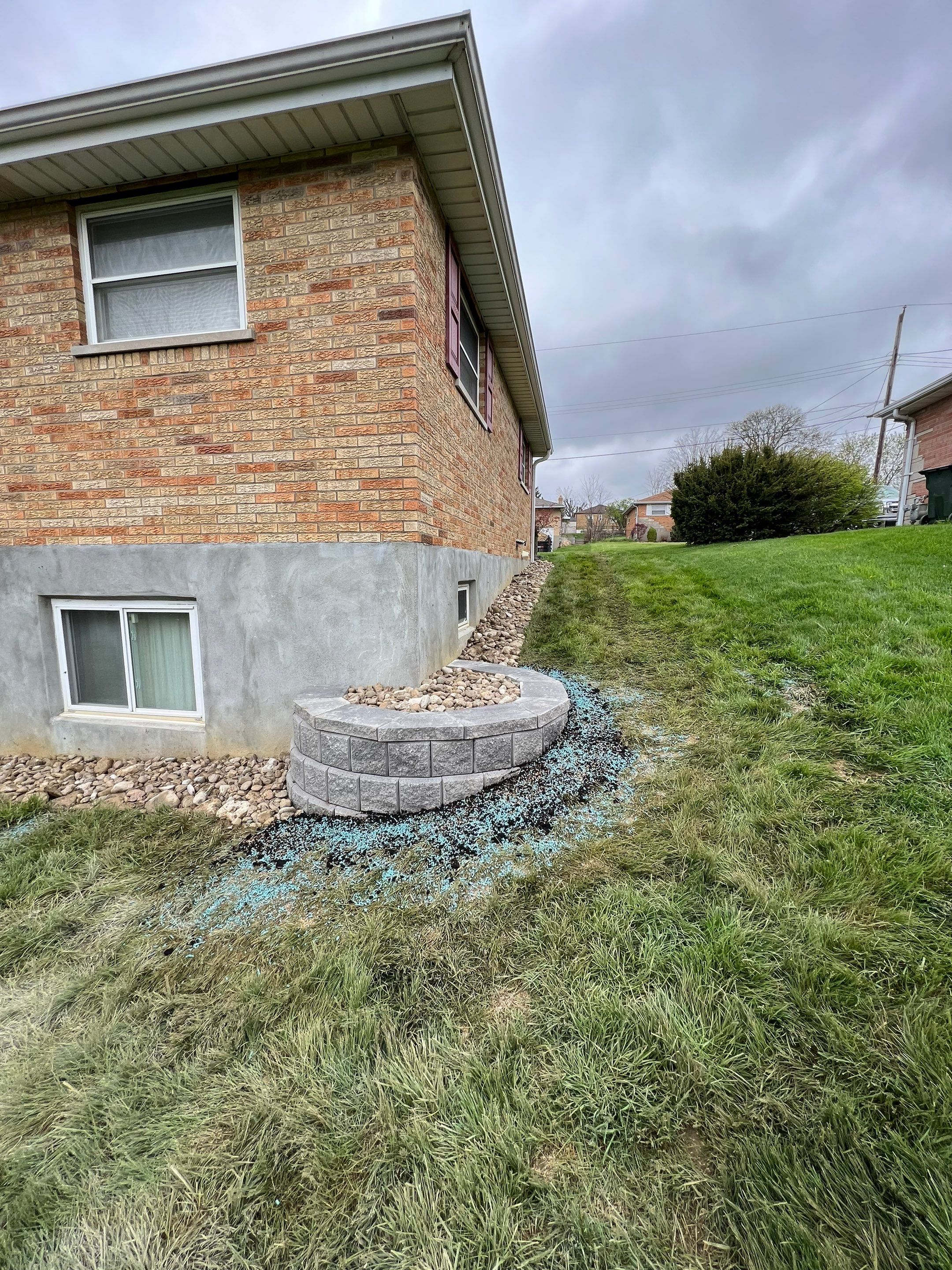 Wall Installation and Gravel Bed Creation by Reisenberg’s Lawn & Landscape, LLC