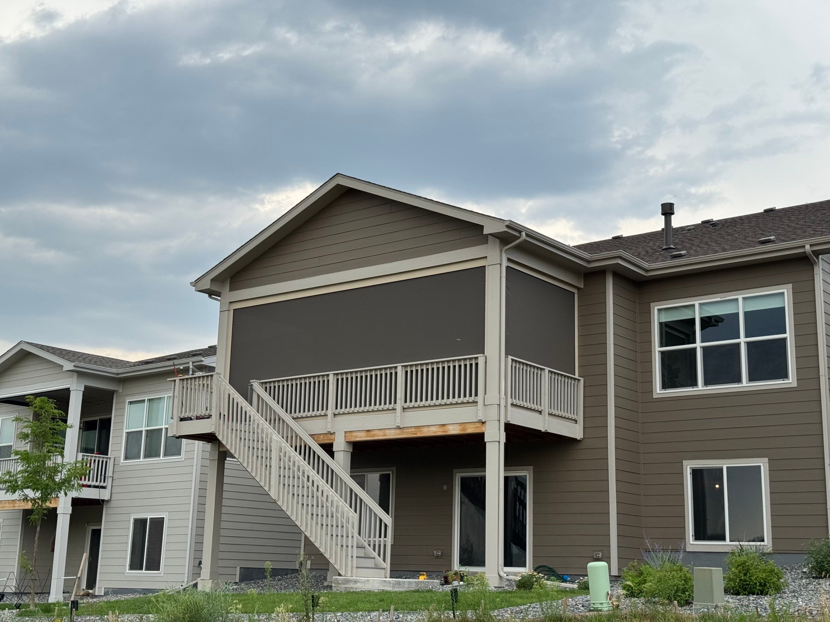 Motorized Screens using Progressive MagnaTrack Screens by Outdoor Solutions Colorado