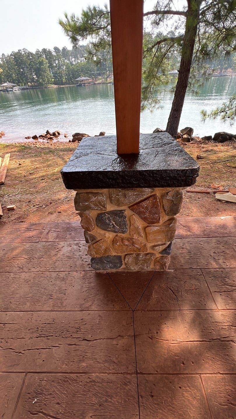 Stamped Concrete Pavilion Slab by Xtreme Concrete Services