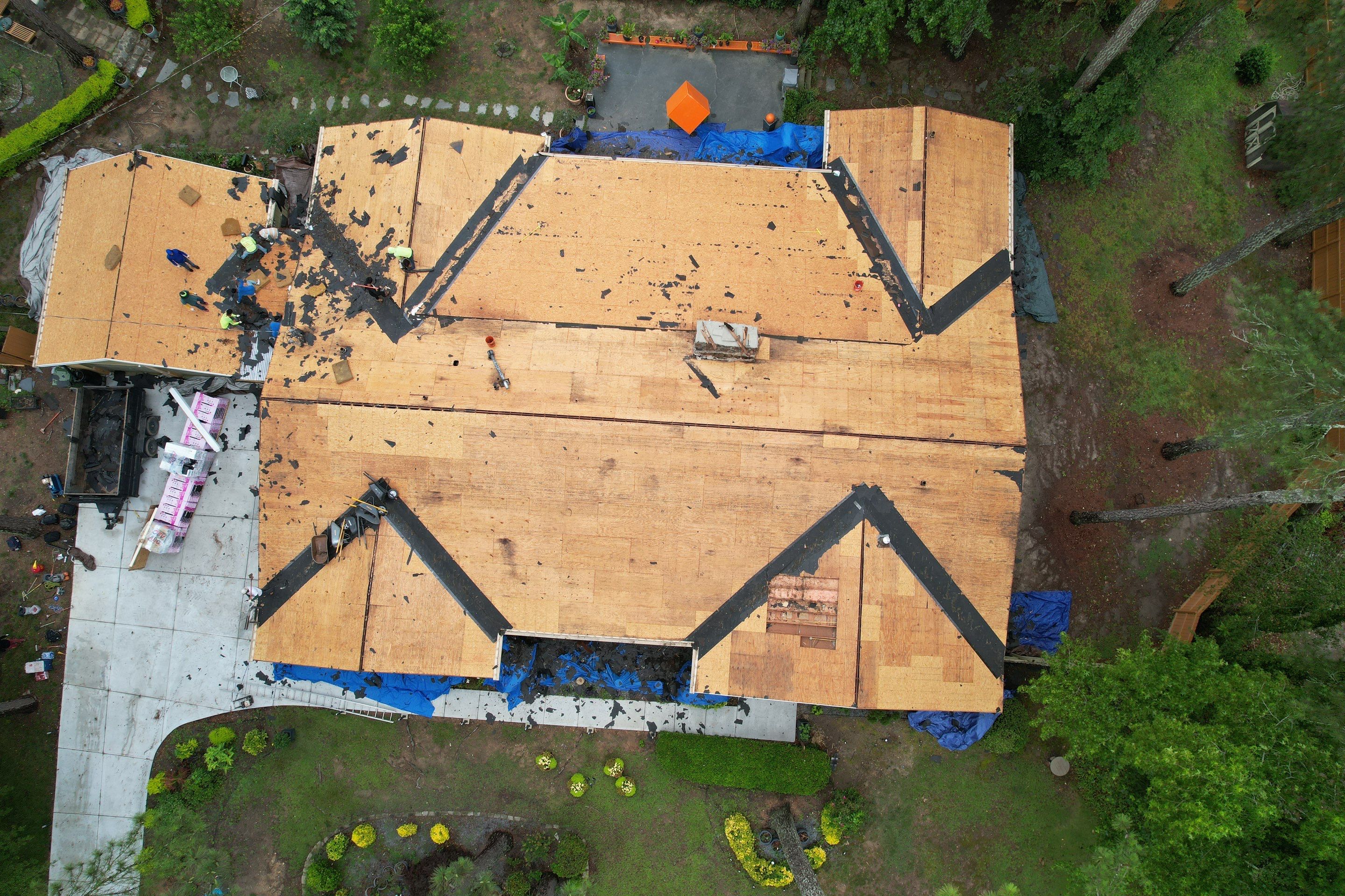 Residential Roofing Installation using Owens Corning by Inspector Roofing and Restoration