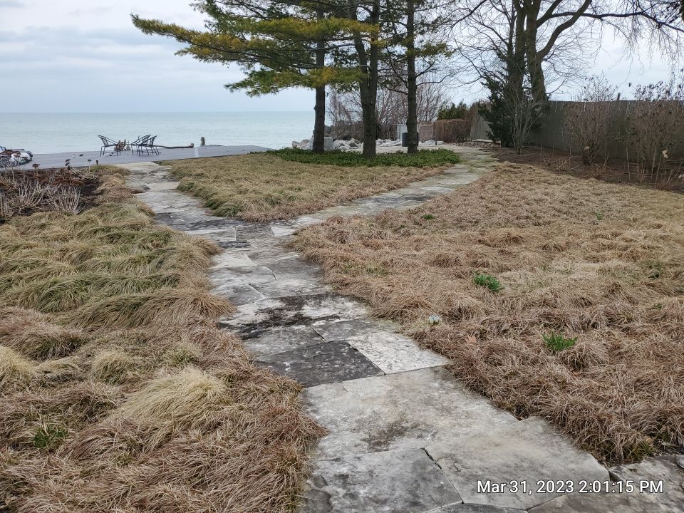 Evanston, IL stone patio cleaning by Northern Power Washing LLC.