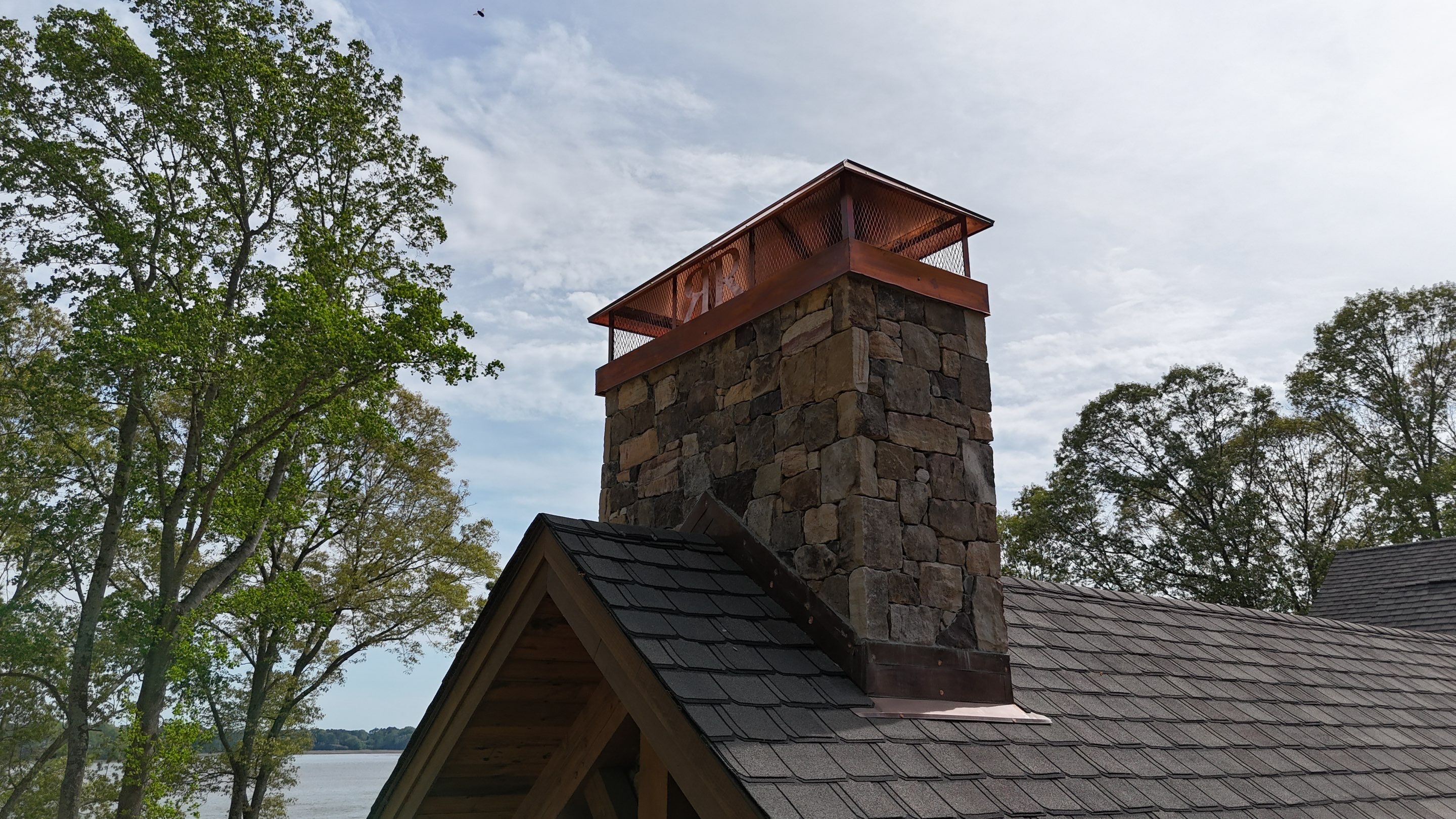Custom Chimney Caps - Copper Hip & Ridge by Premier Chimney and Roofing