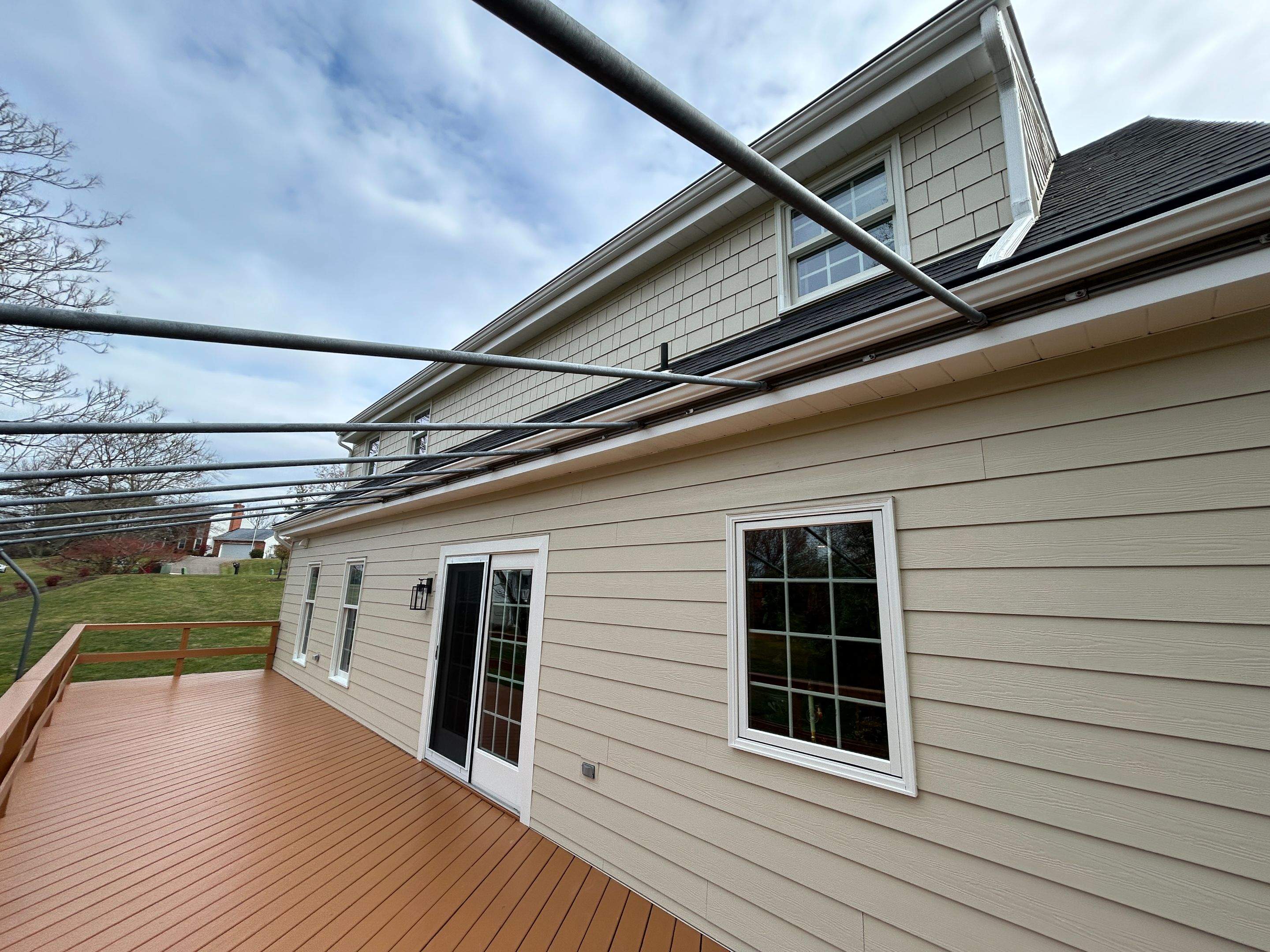 James Hardie in Navajo Beige Home Renovation at Sewickley by Ideal Siding Pittsburgh