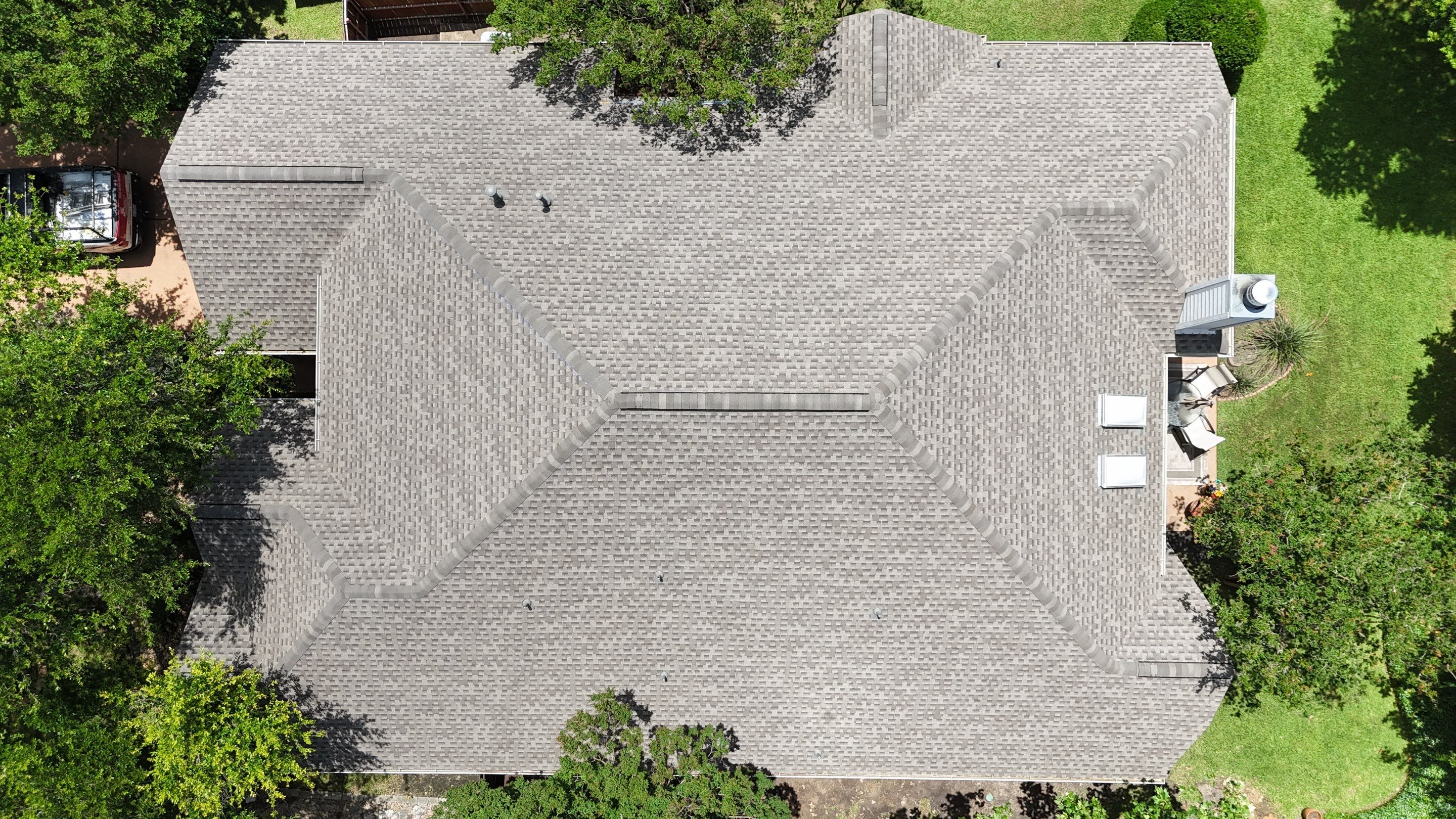 Residential Roof Replacement using GAF - HDZ - Weathered Wood by Action Exteriors Austin