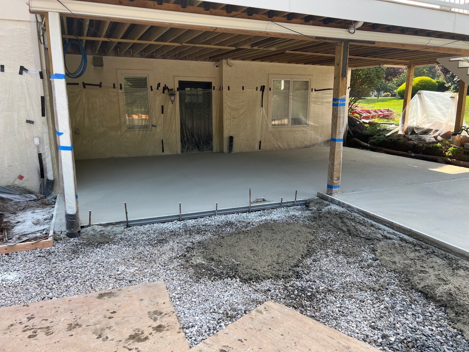 Stamped concrete pool deck  by Architectural Concrete Design