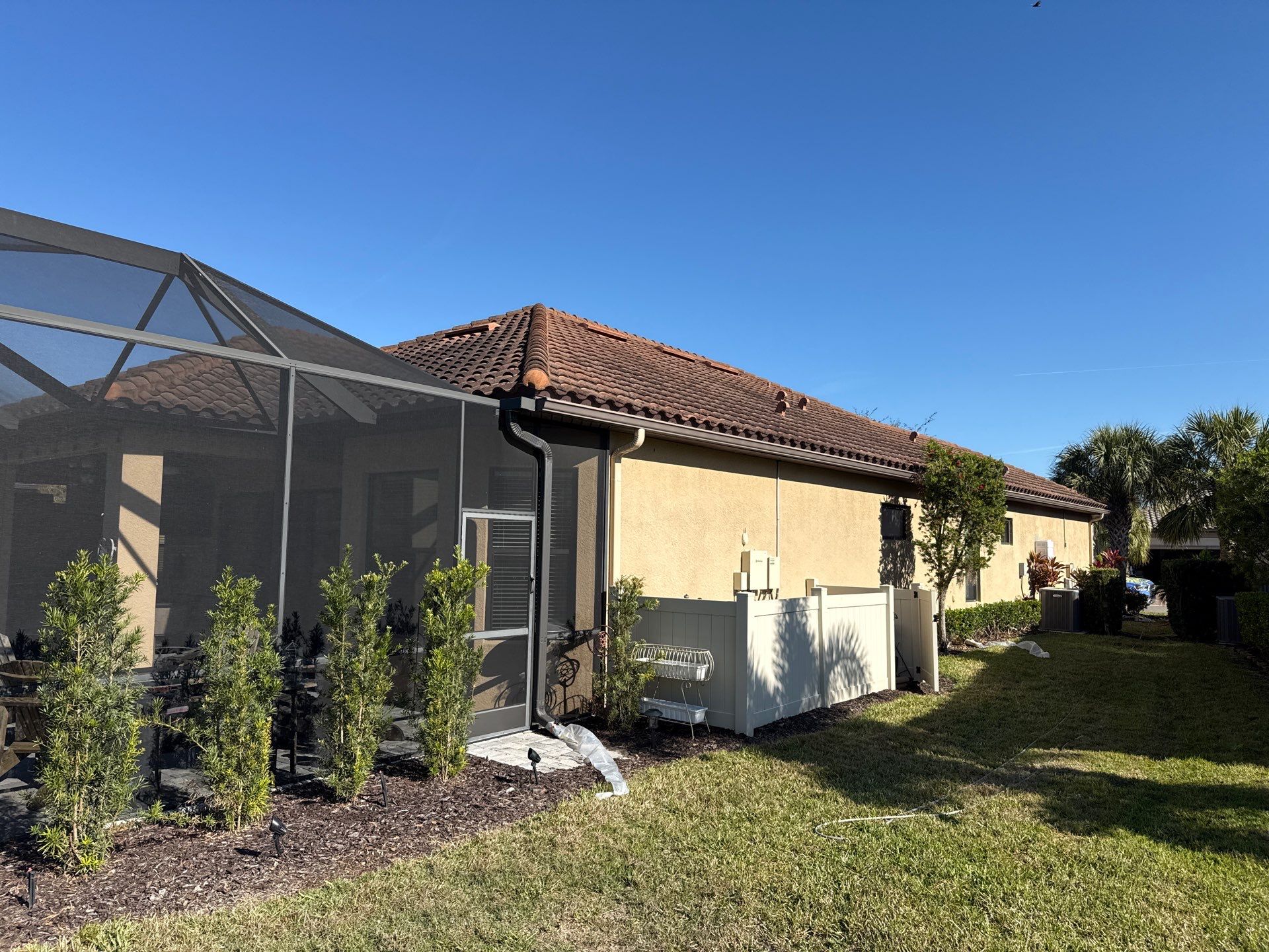 Barrel Tile Roof Cleaning – Artisan Lakes, Palmetto, FL by Sunshine AquaWash