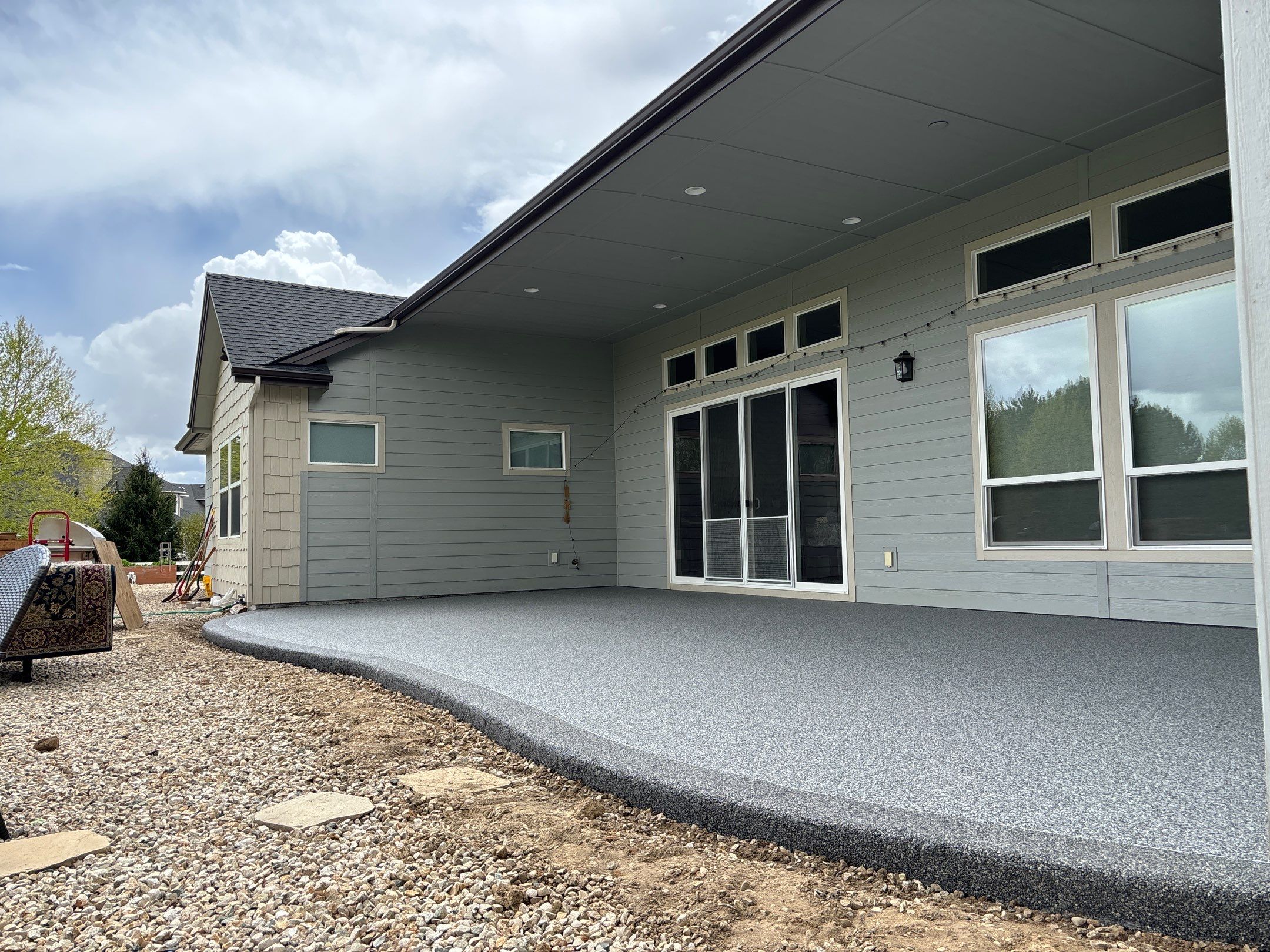 Patio Transformation with Mr. Mudd's Vuba Stone by Mr. Mudd Concrete