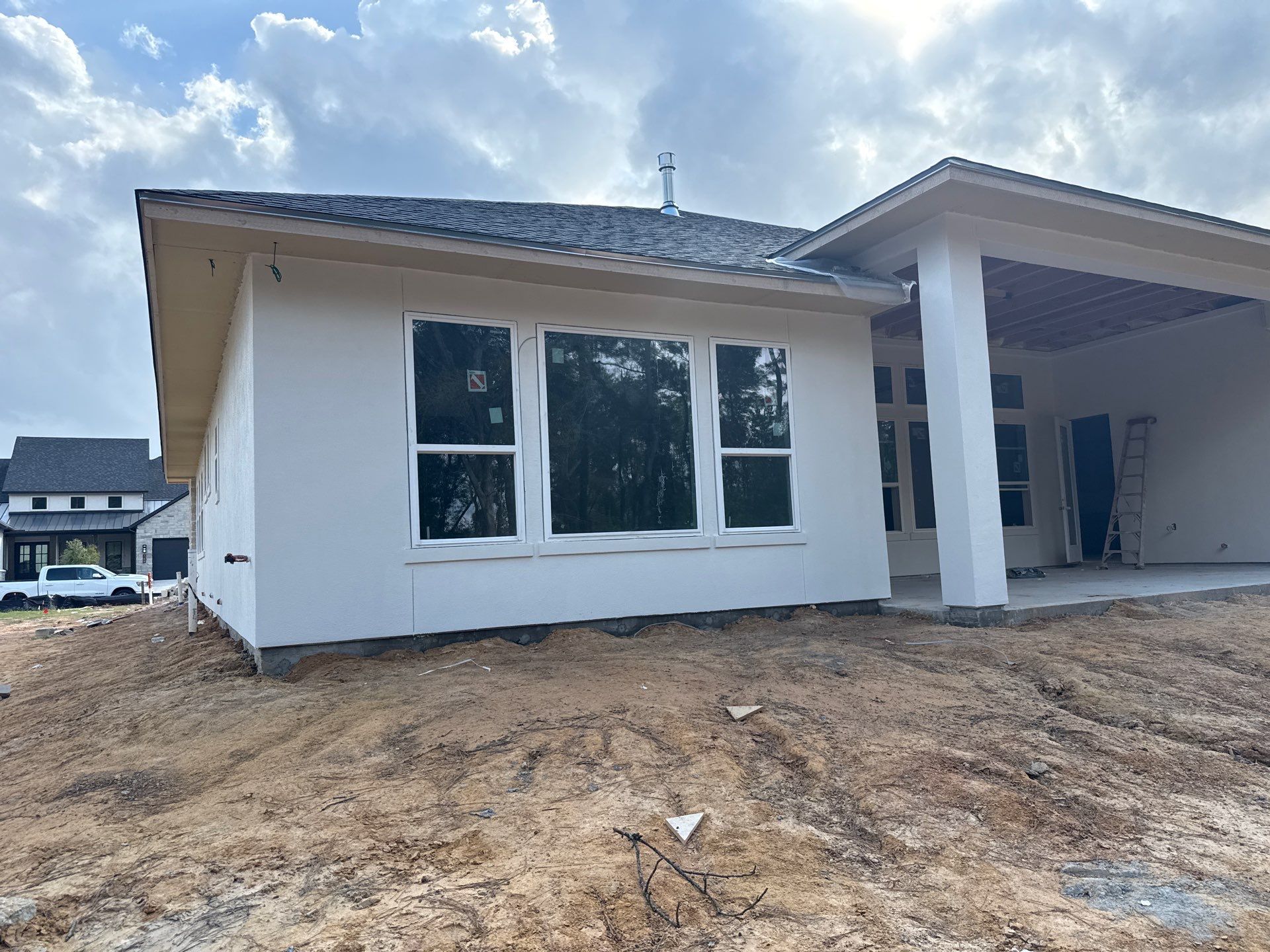 Pre-Landscape Precision: Stucco Finish with Backer Rod Detail by Apex Conventional Stucco Llc