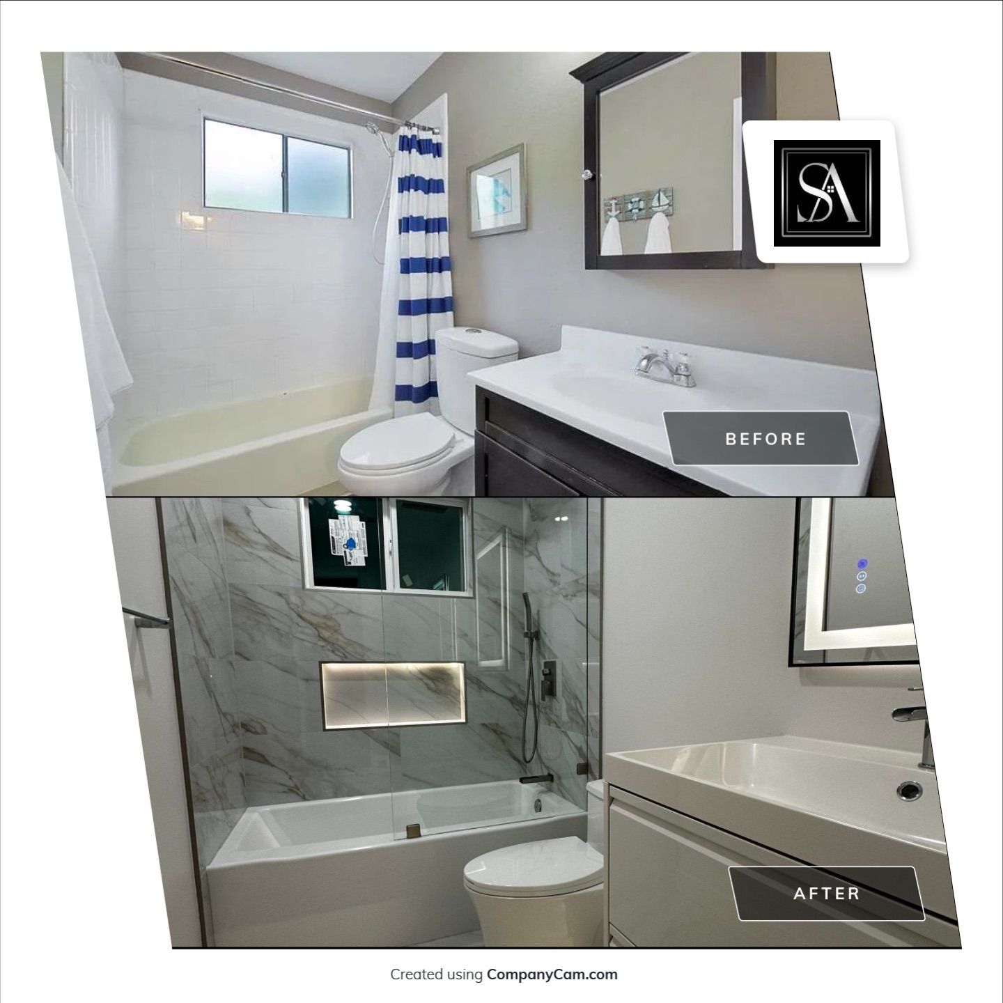 Bathroom Remodel using Sophalx Crew by SophAlx LLC