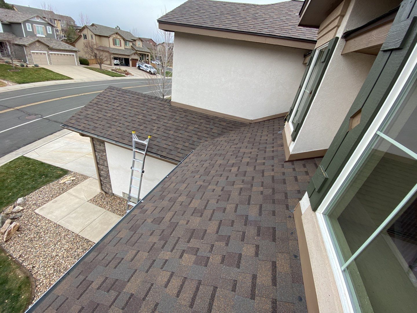 Residential Roofing Installation using Owens Corning TruDefinition Duration STORM - Teak by A to Z Roofing