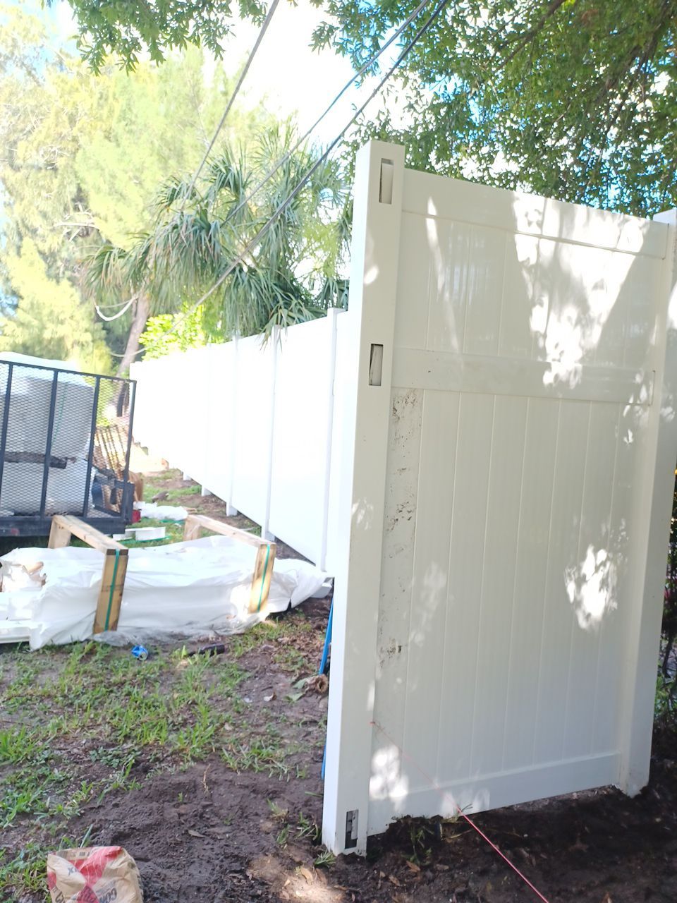 Bradenton, FL 6+2 White Vinyl Privacy Fence  by Asap fence and gates, LLC