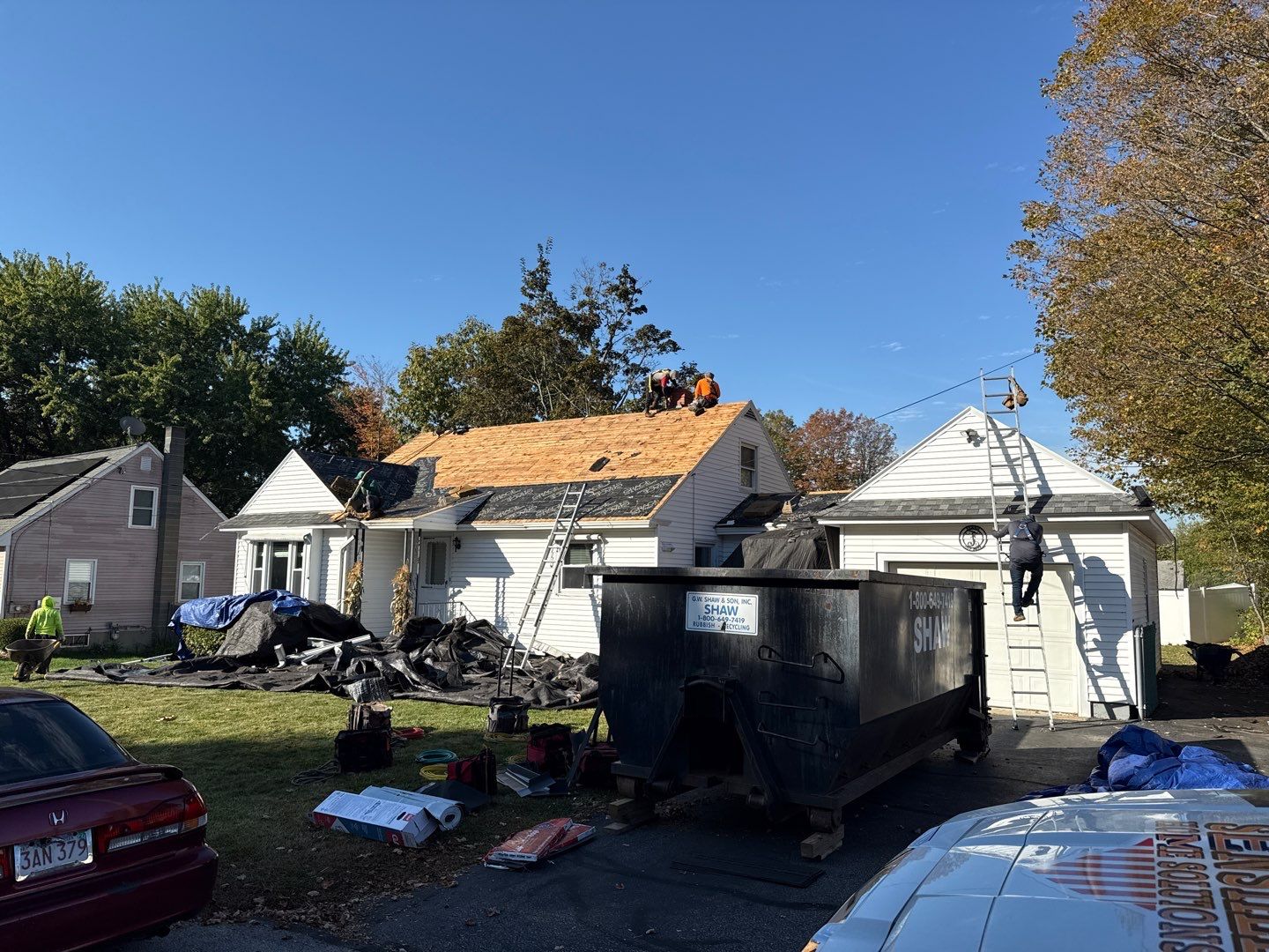 Complete Roof Replacement with GAF Pewter Gray HDZ™ Shingles, VELUX Skylights & New Gutters by Sensible Home Solutions