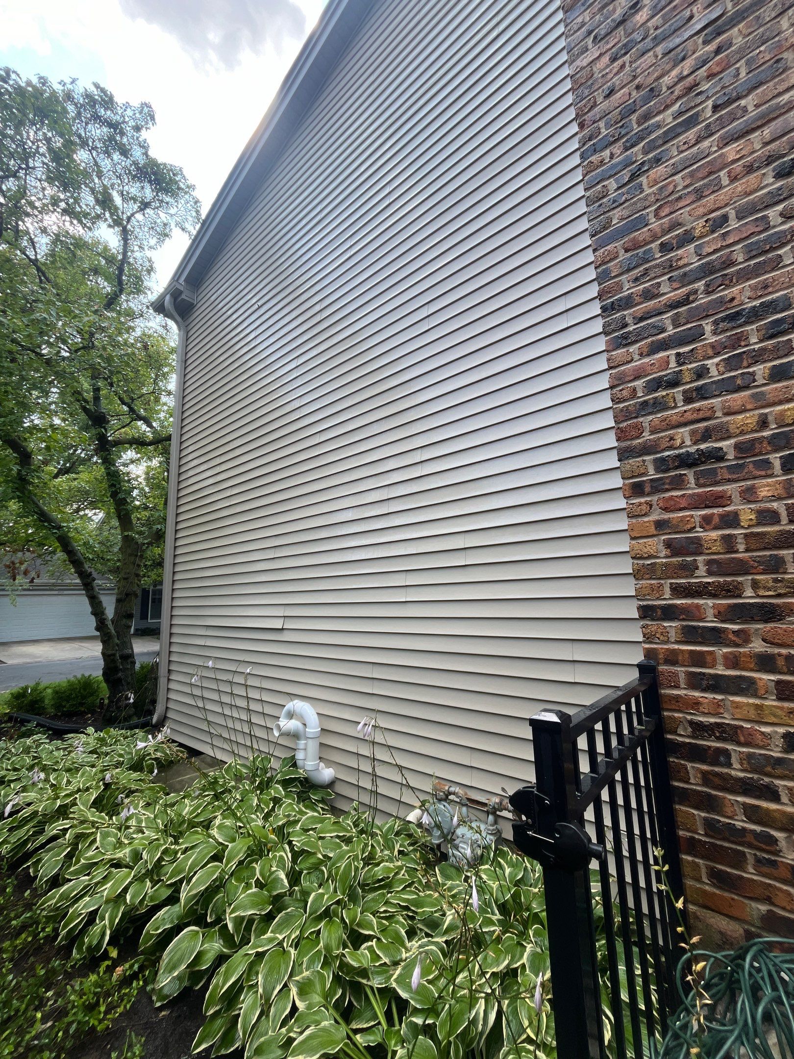 Housewashing  using Algaecide, soft wash soap by Northern Power Washing LLC.