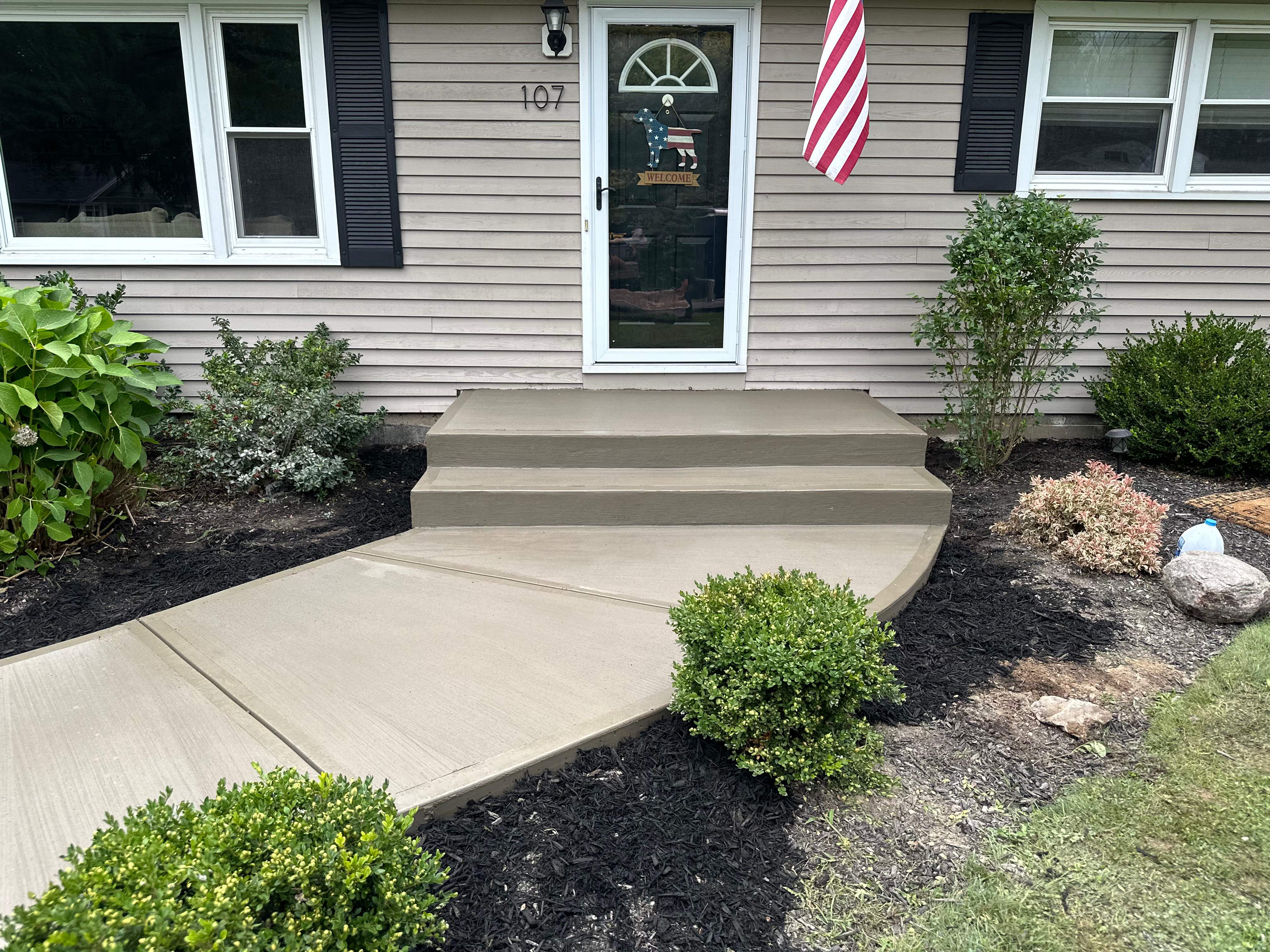 Broom Finish Walkway  by NG Masonry & Construction LLC