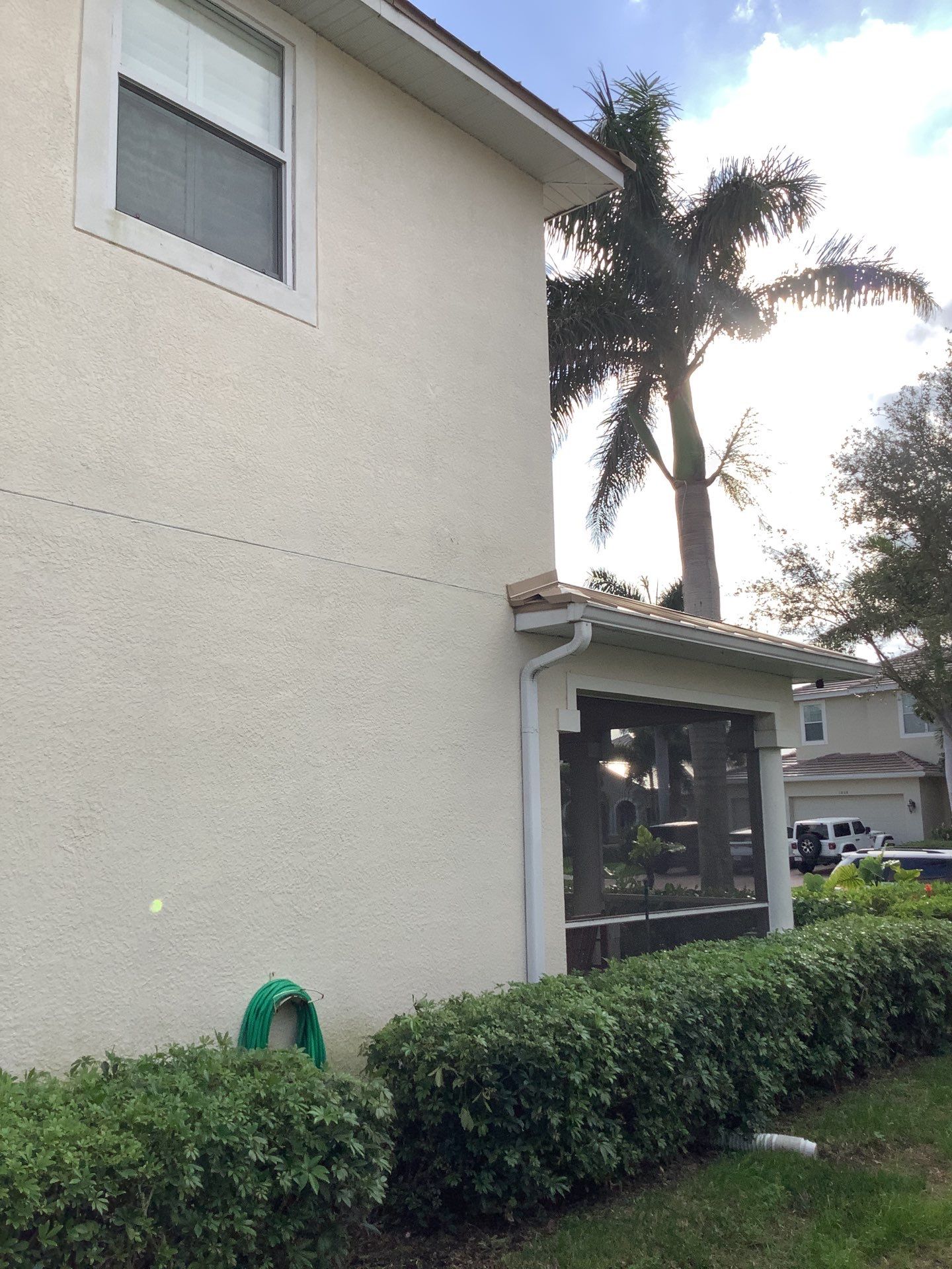 White Vinyl Soffit and Fascia in Cape Coral FL by Gutter Professors