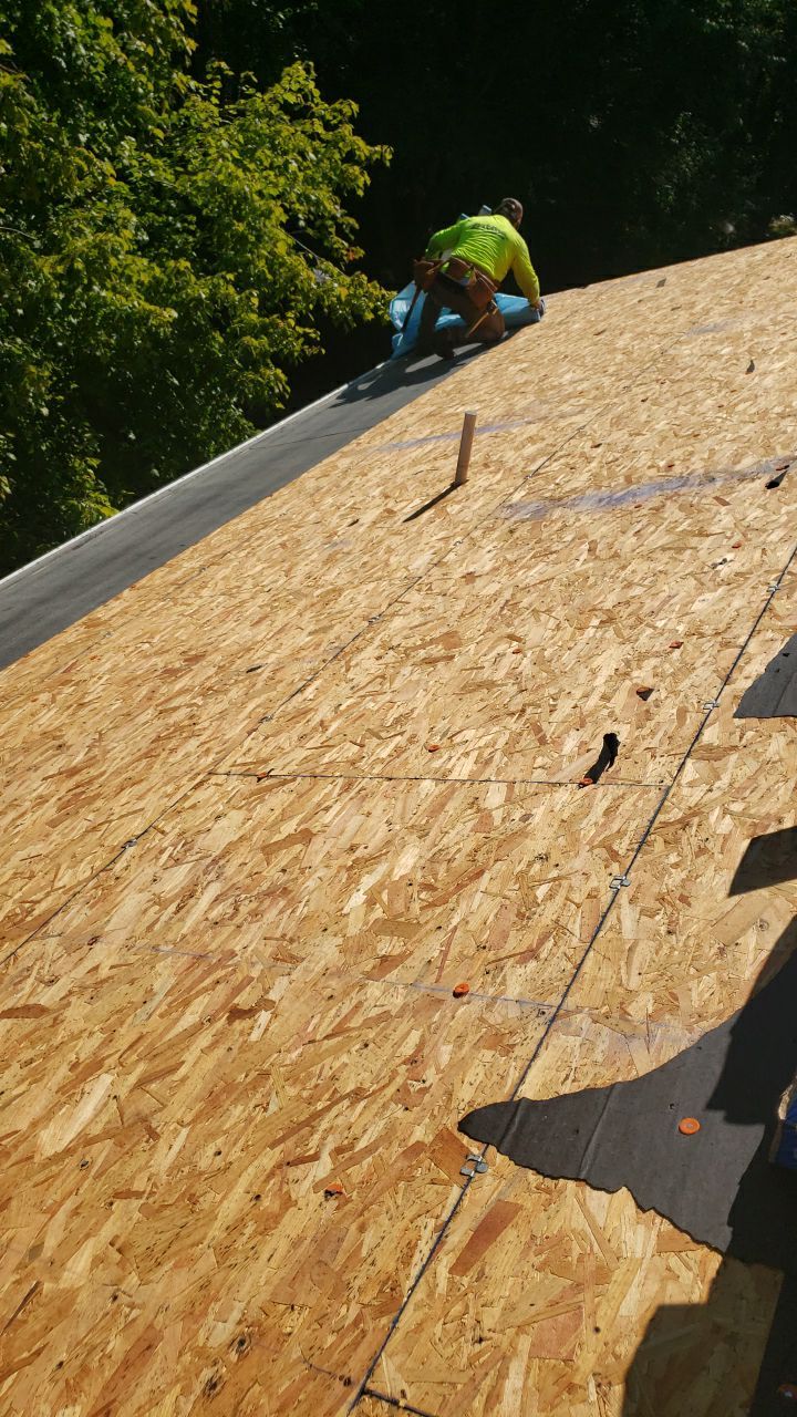 Marshall Roofing Project - Landmark Pro Max Def Pewterwood Designer Shingles by RM Banning, Inc.