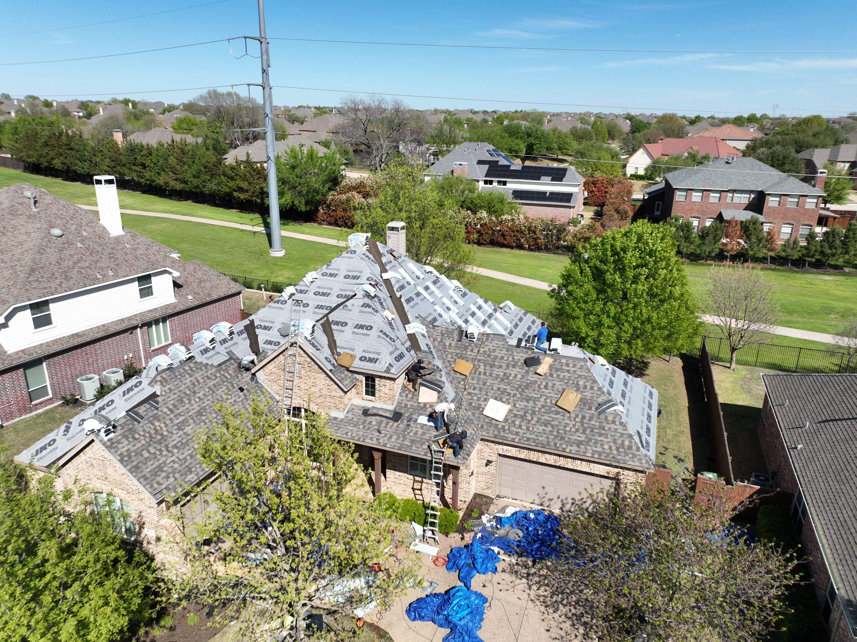 Residential Roofing Installation using Iko Dynasty by Becker Roofing and Exteriors