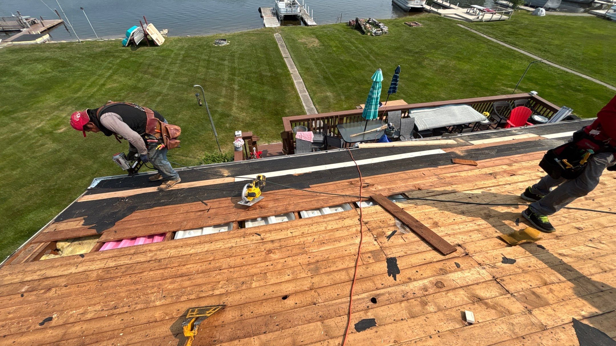 Roof Replacement using Owens Corning Desert Rose by 180 Contractors