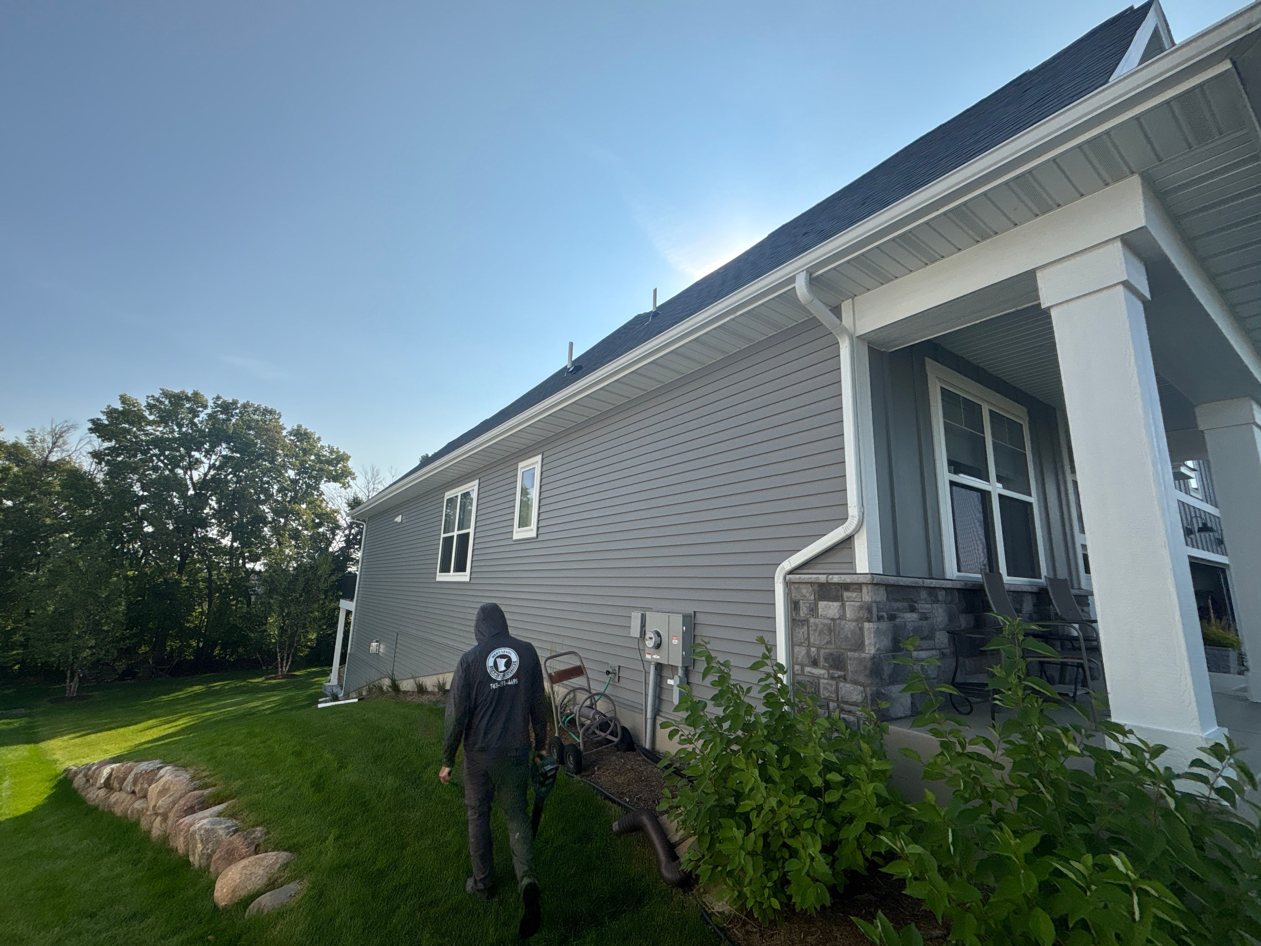Black Steel Screen Gutter Protection Installation – Dayton, MN by Next Level Seamless Gutters / Exteriors Inc.