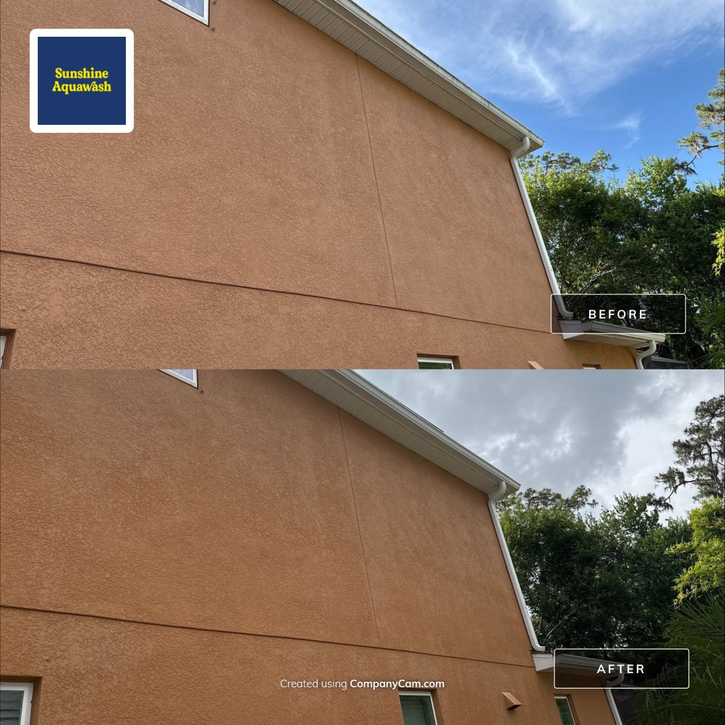 Full Exterior Cleaning – Two-Story House, Gutters, and Fence in Old Mill Preserve, Palmetto, FL by Sunshine AquaWash