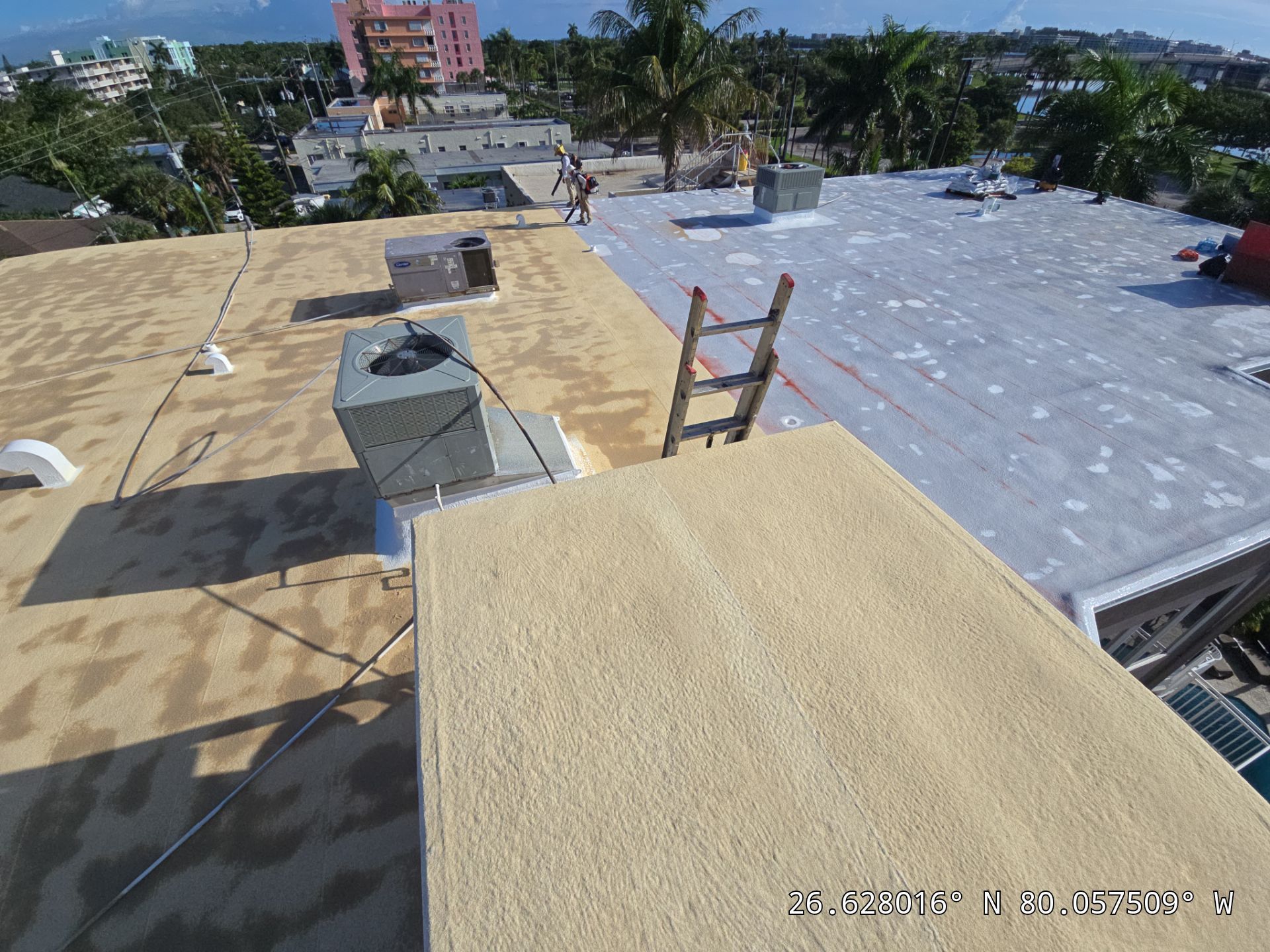 Commercial Roof Restoration for Lake Worth Beach Flat Roof Project by Roof King LLC