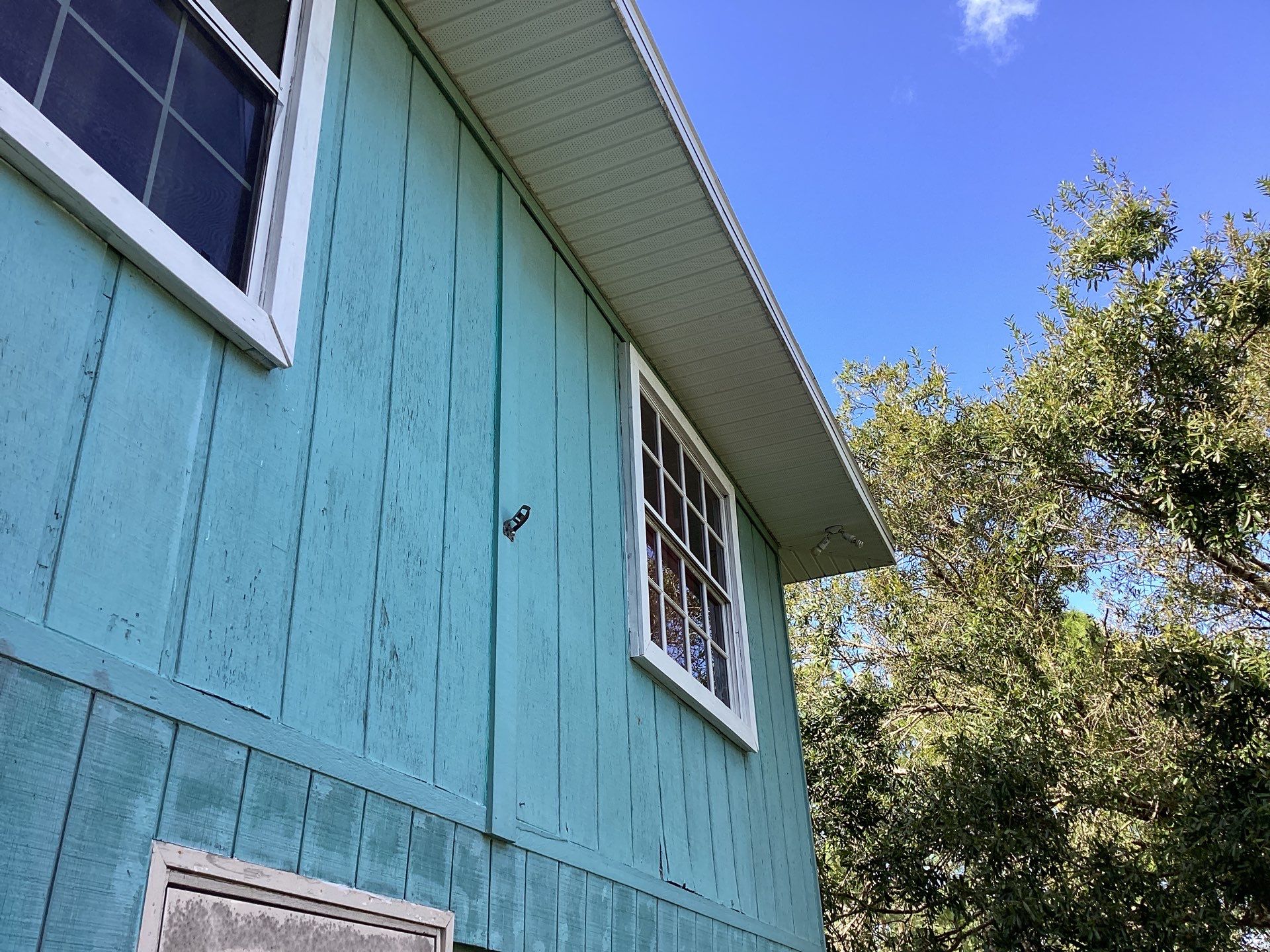 Soffit and Fascia Installation using White Soffit in Lehigh Acres, FL by Gutter Professors