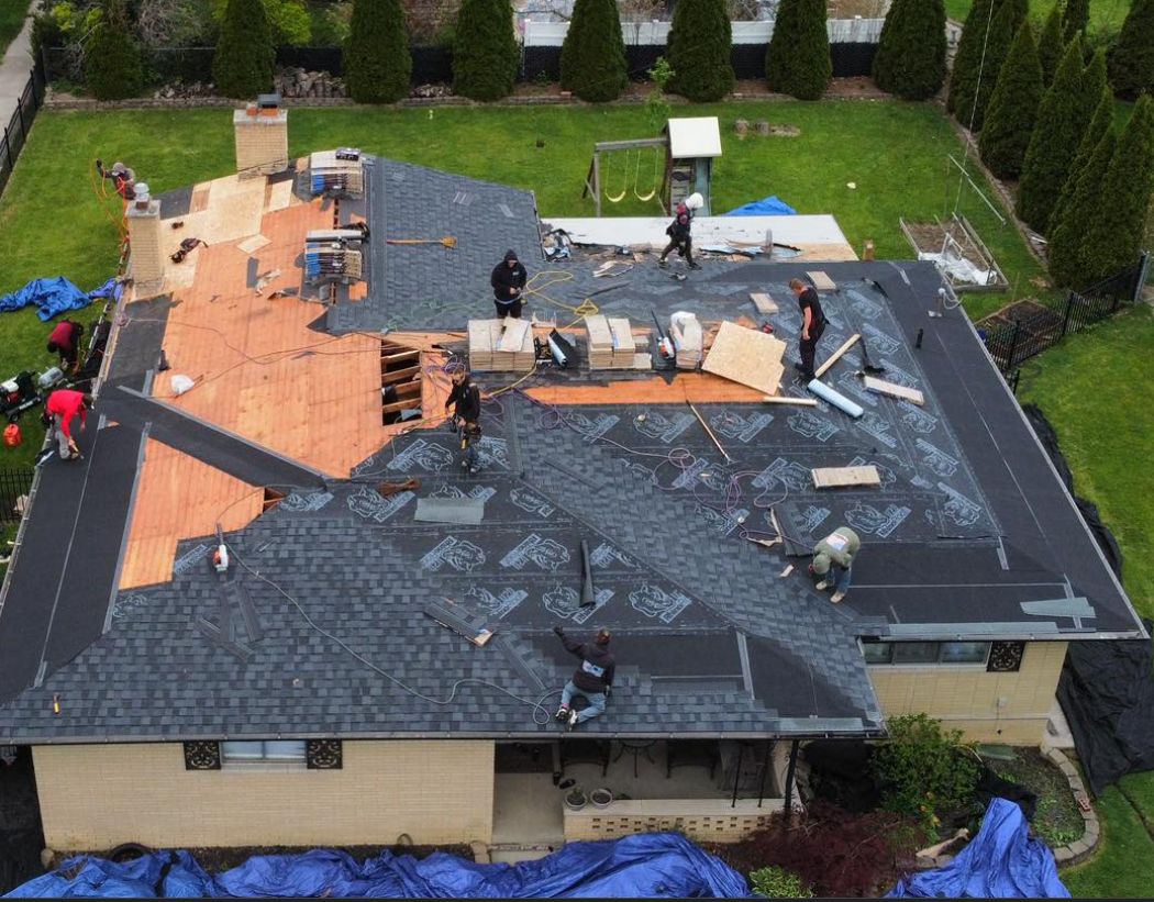 Residential Roofing Installation using Landmark Pro - Black by JNR Roofing LLC