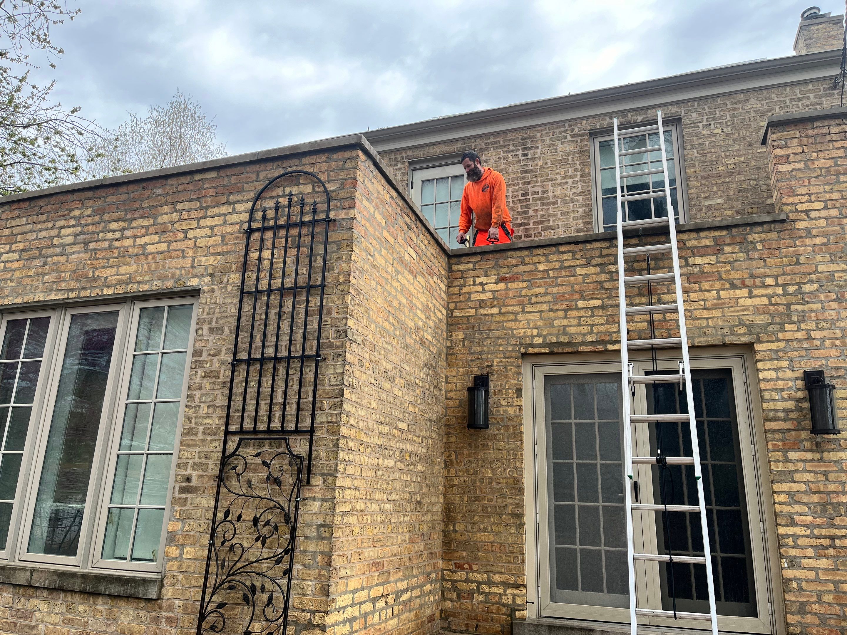 Brick repair, CSS, and stone cleaning by Northern Power Washing LLC.